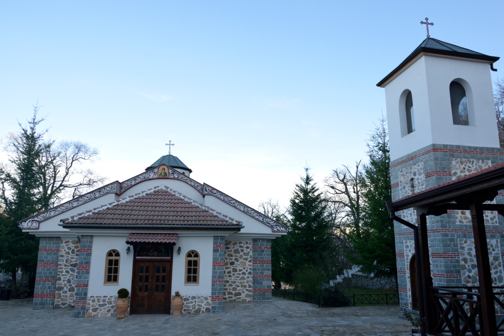 Monaster Skrino - cerkiew i wieża, 2022