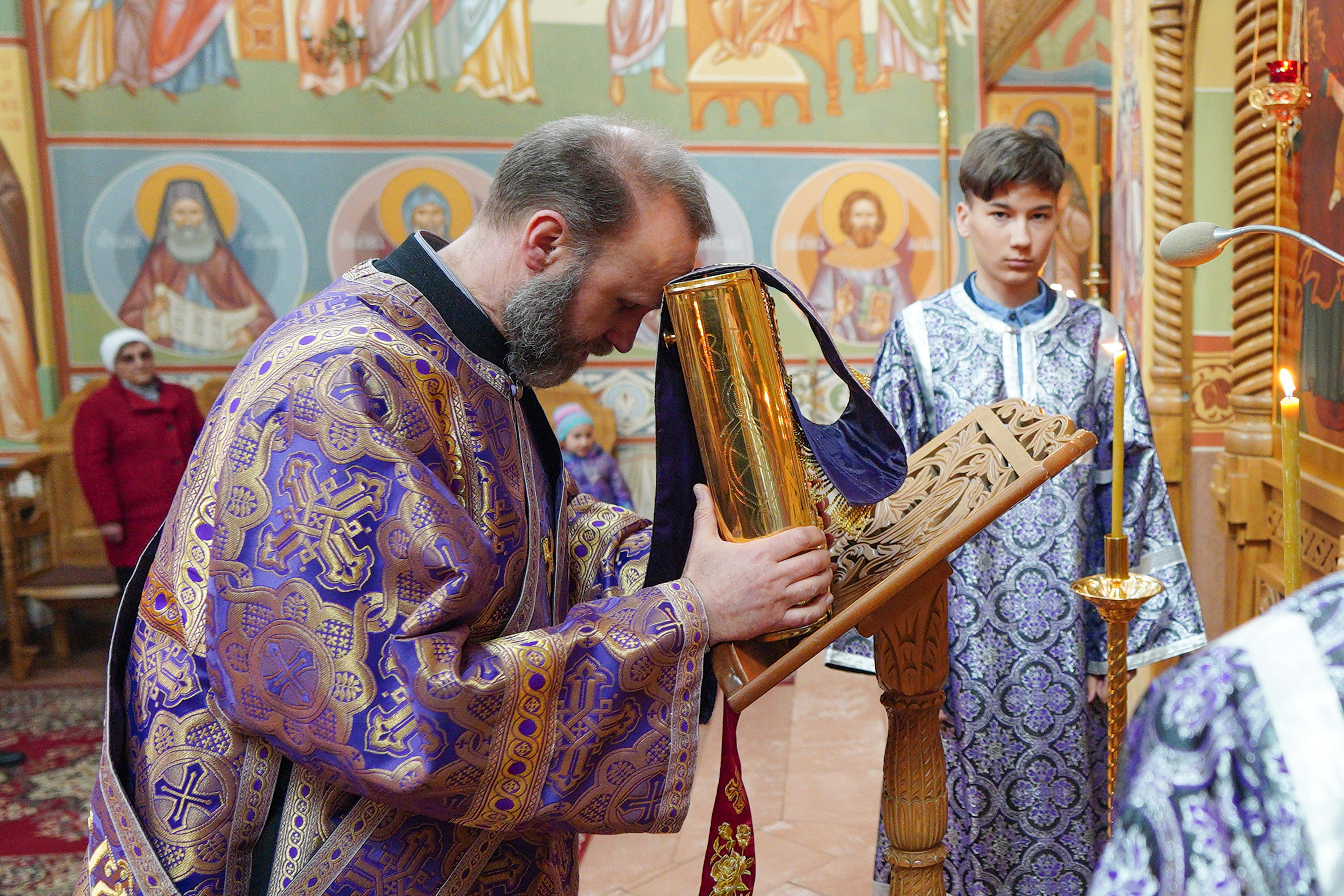 The vespers with taking out of the Epitaphios in Zwierki Convent