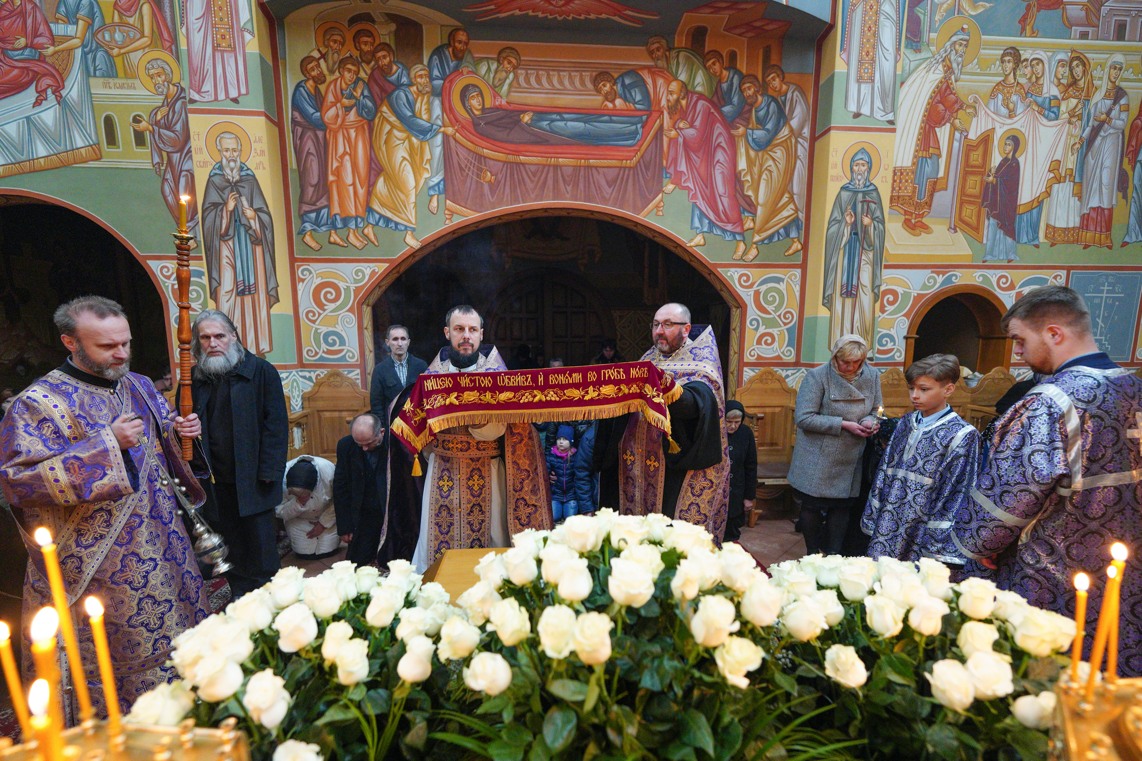 The vespers with taking out of the Epitaphios in Zwierki Convent