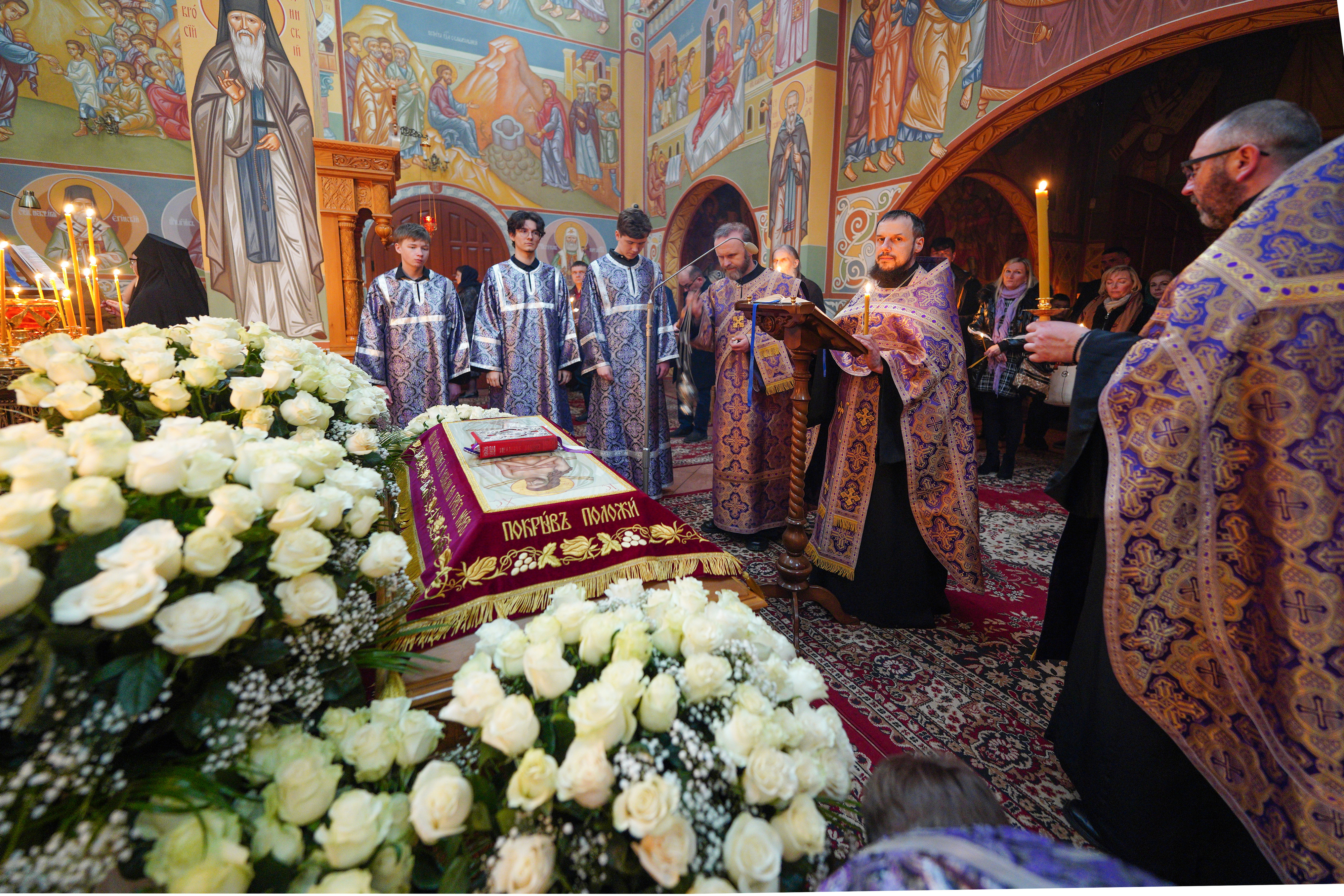 Christ burial service in Zwierki Convent