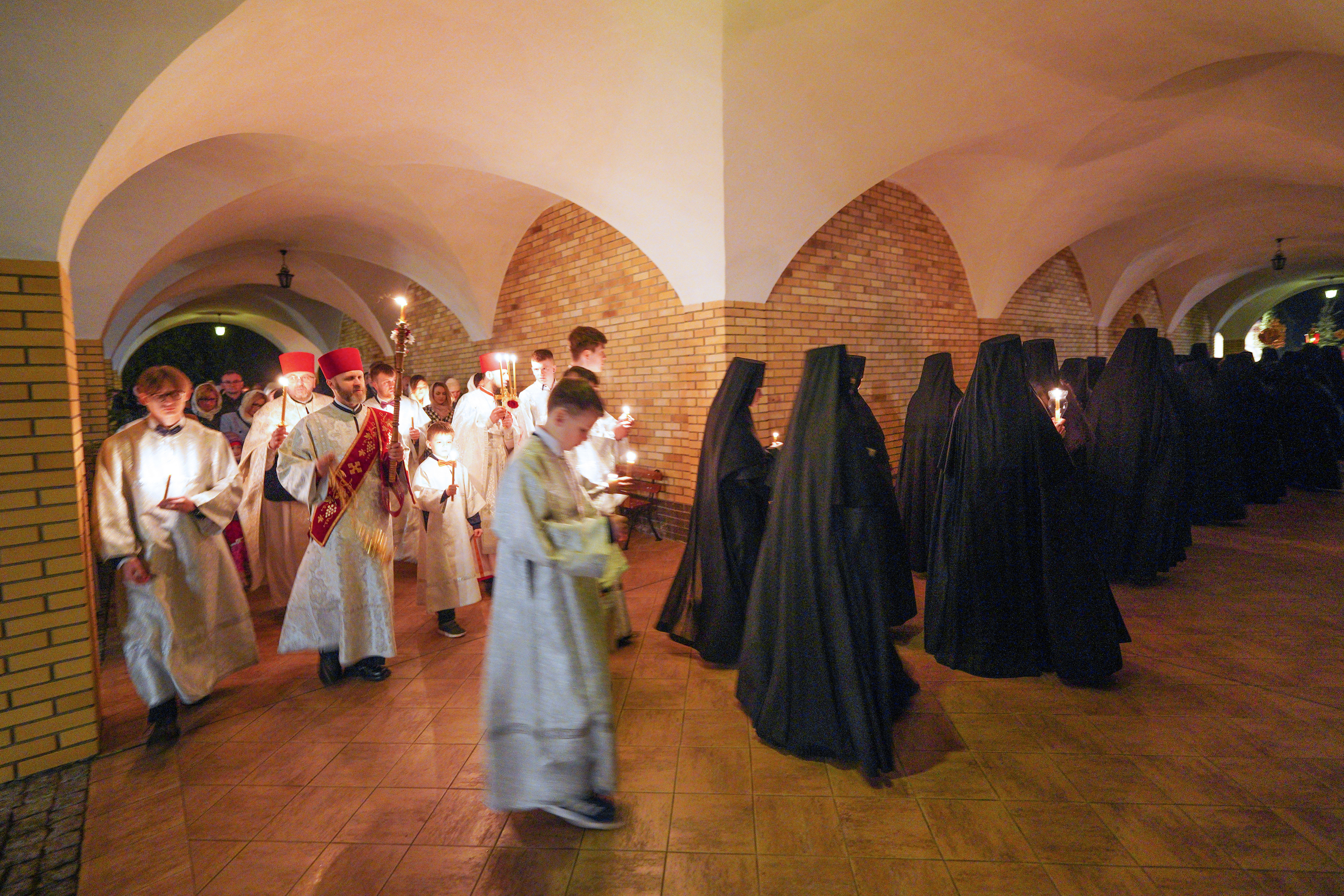 Paschal service in Zwierki Convent