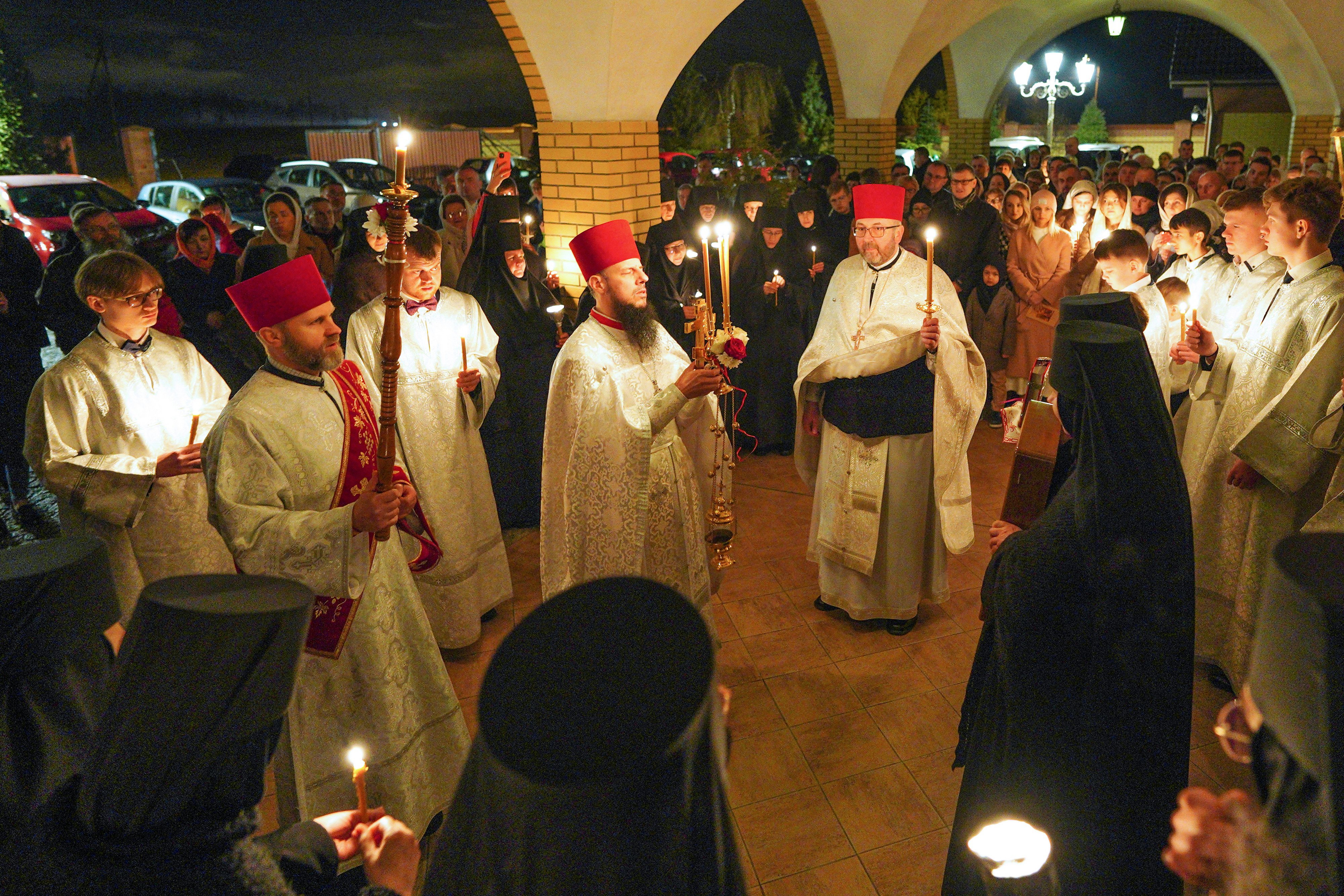 Paschal service in Zwierki Convent