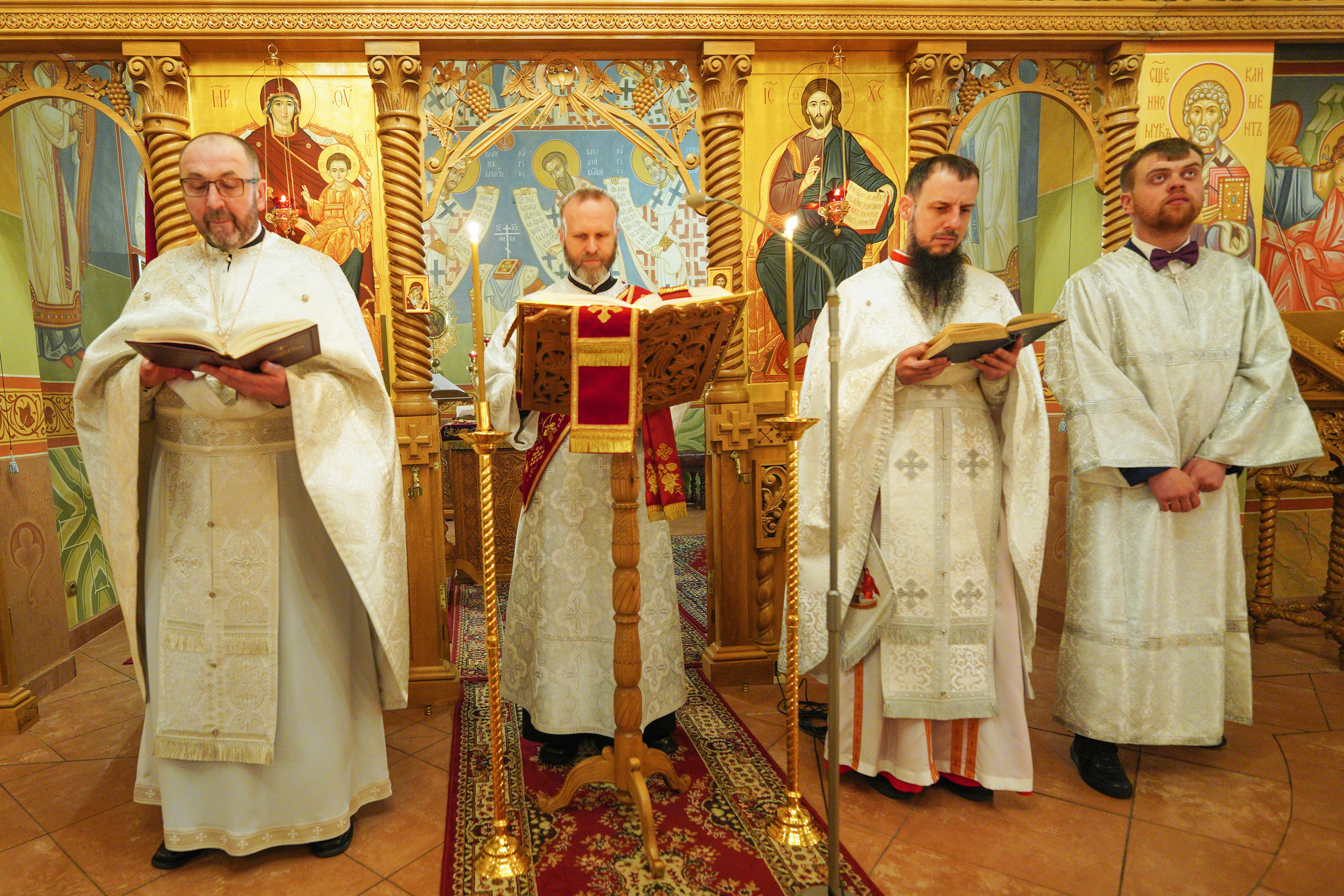 Paschal service in Zwierki Convent