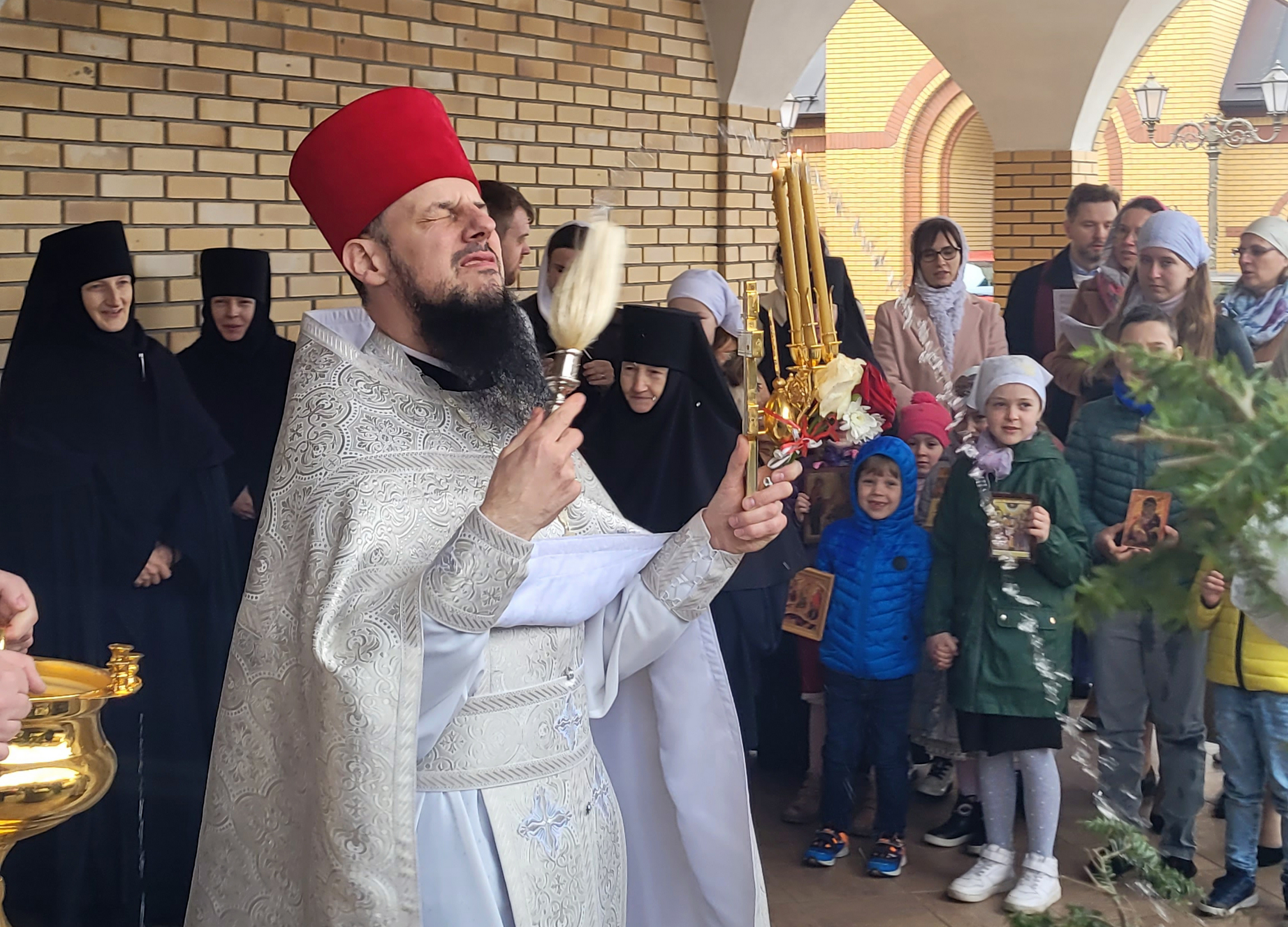 Paschal service in Zwierki Convent