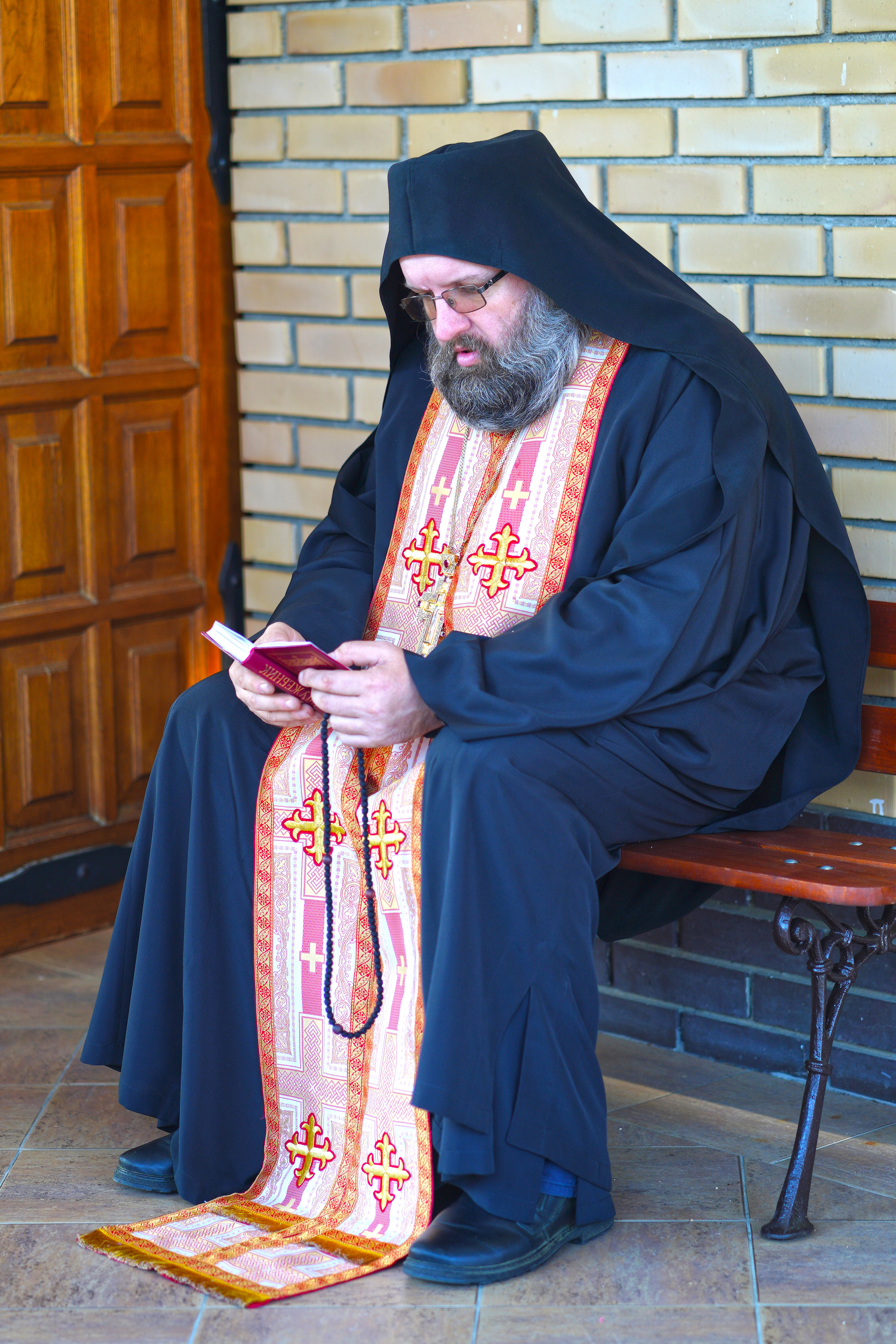 The All-Night Vigil in St. Martyr Gabriel of Zabludów church of Zwierki Convent 