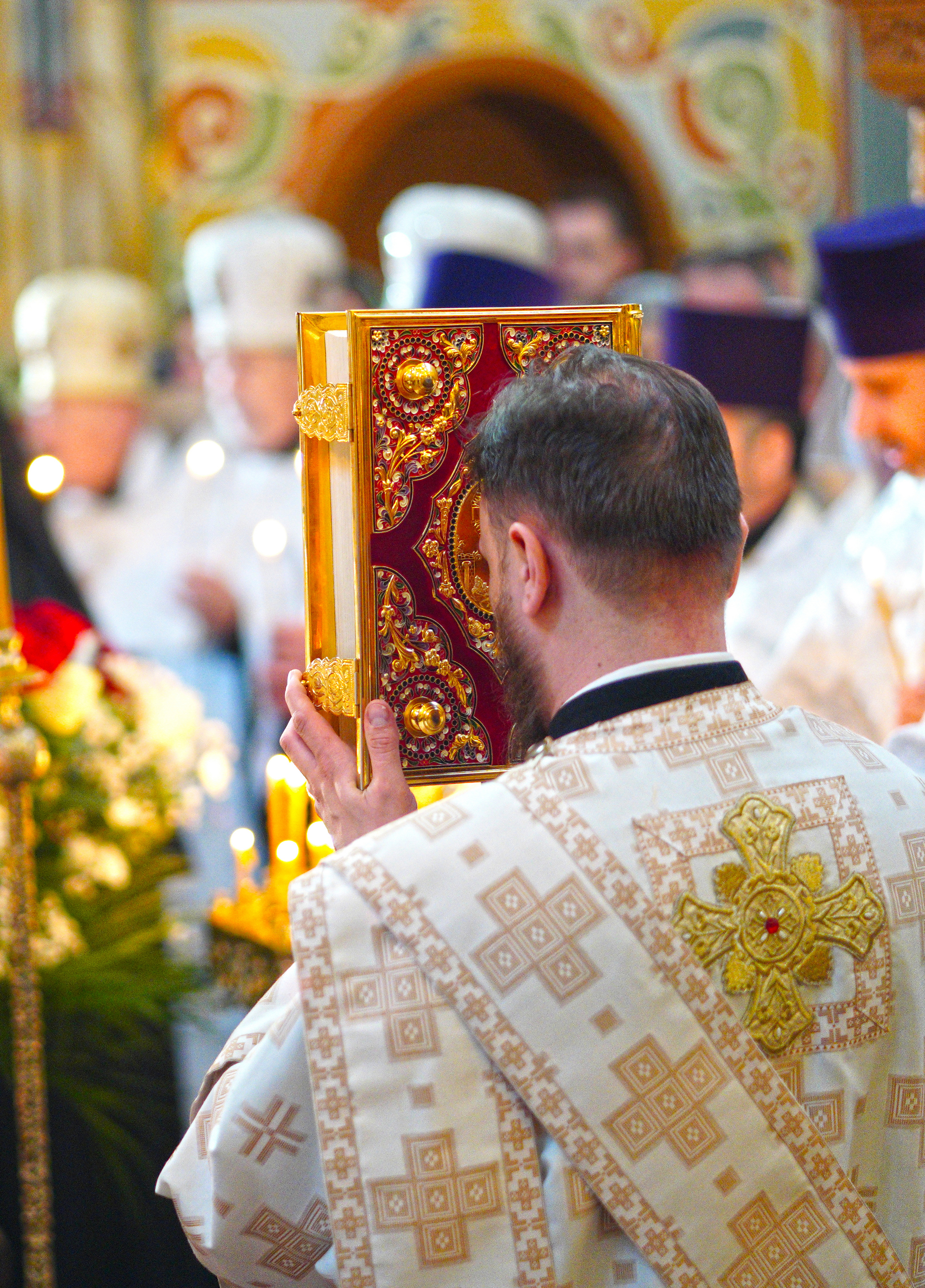 The All-Night Vigil in St. Martyr Gabriel of Zabludów church of Zwierki Convent 