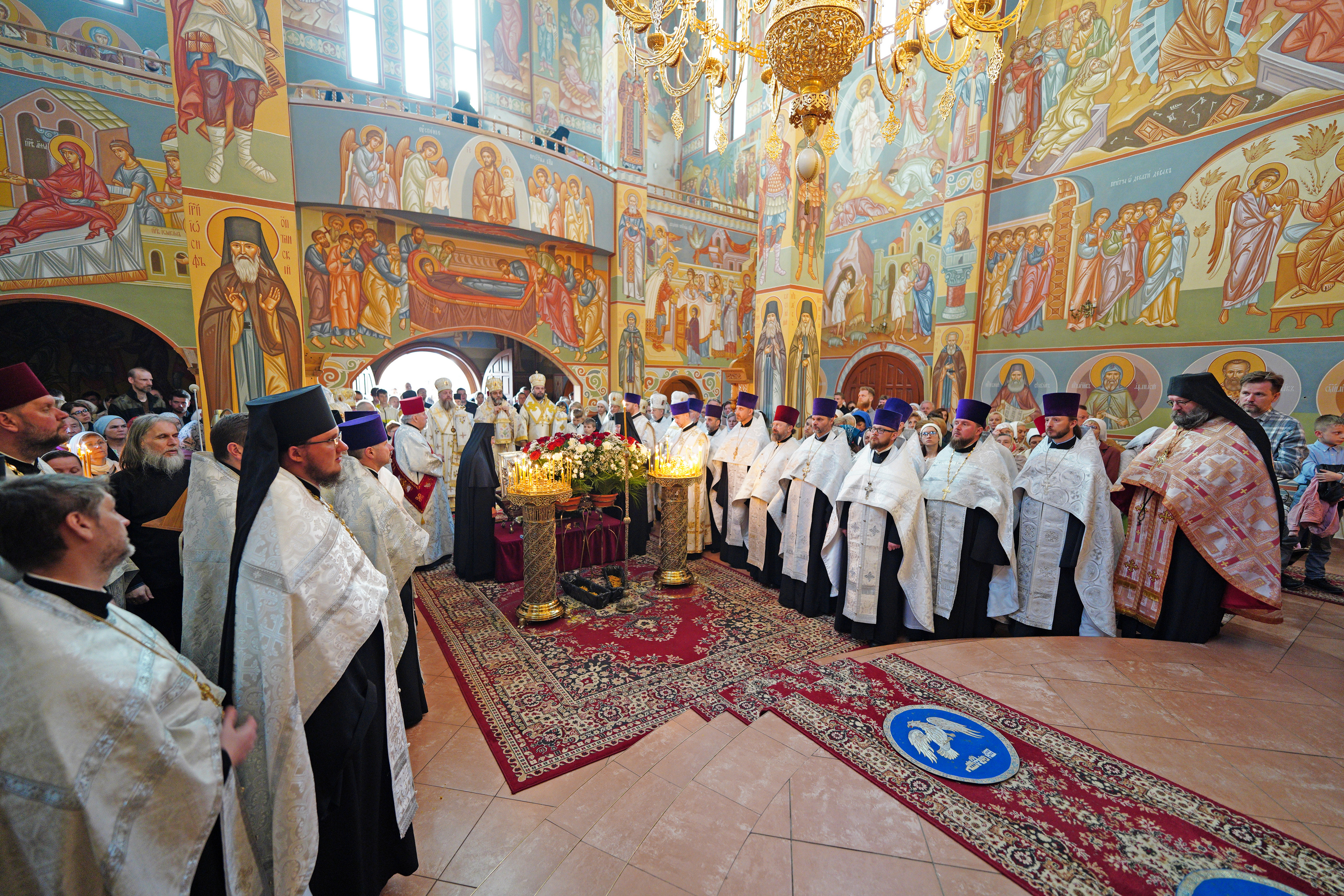 The All-Night Vigil in St. Martyr Gabriel of Zabludów church of Zwierki Convent 