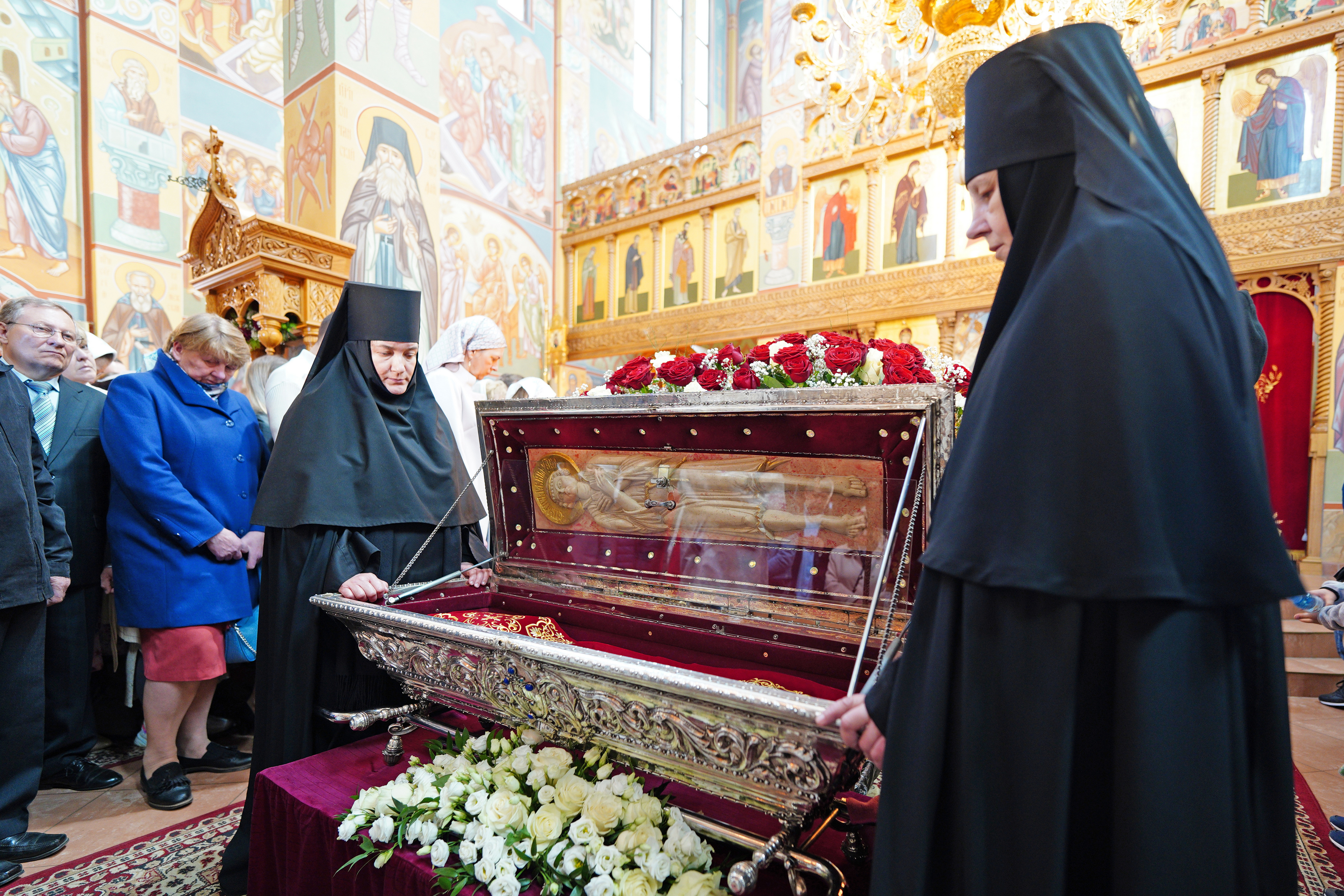 The Divine Liturgy in St. Martyr Gabriel of Zabludów church of Zwierki Convent