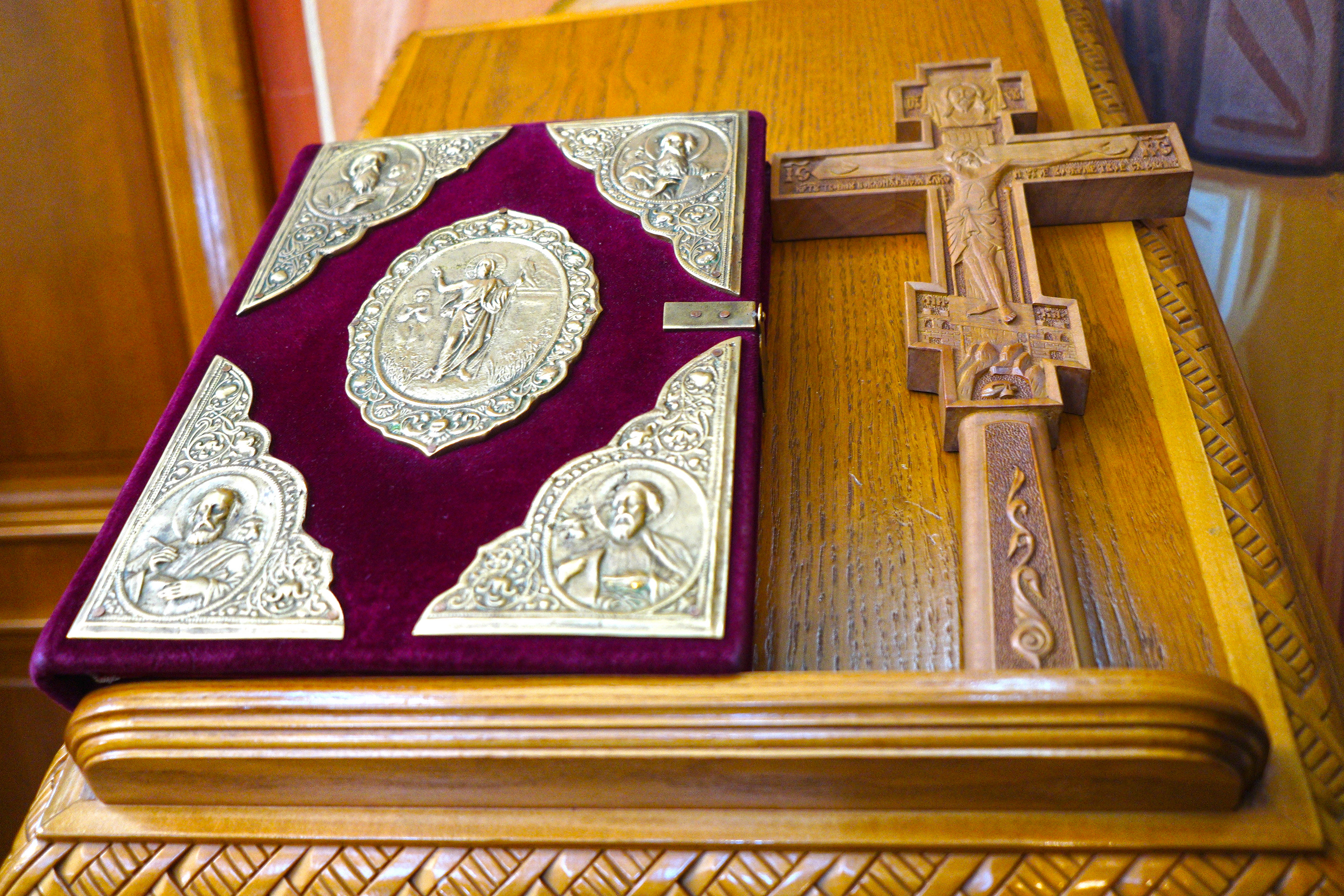 The Divine Liturgy in St. Martyr Gabriel of Zabludów church of Zwierki Convent