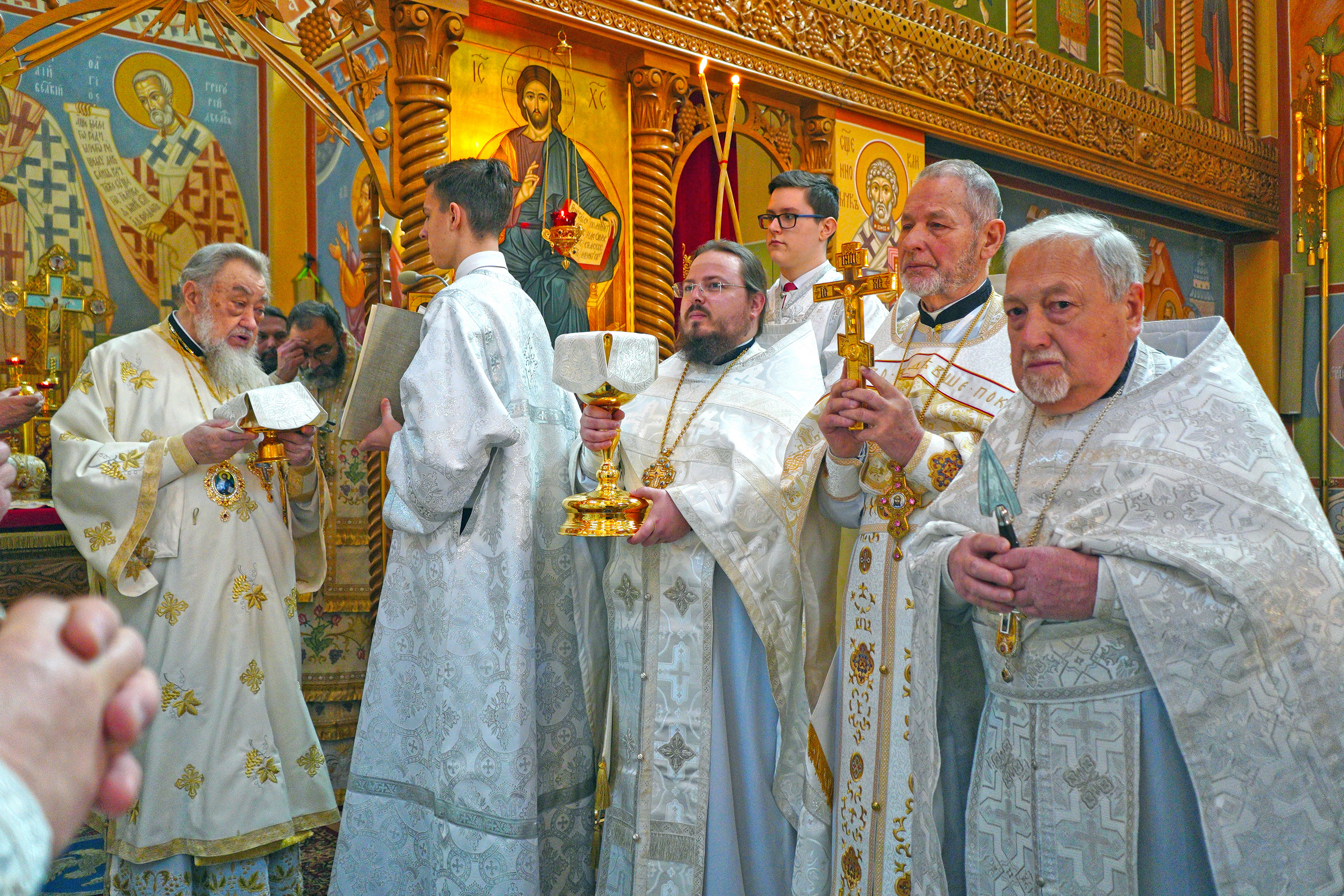 The Divine Liturgy in St. Martyr Gabriel of Zabludów church of Zwierki Convent 