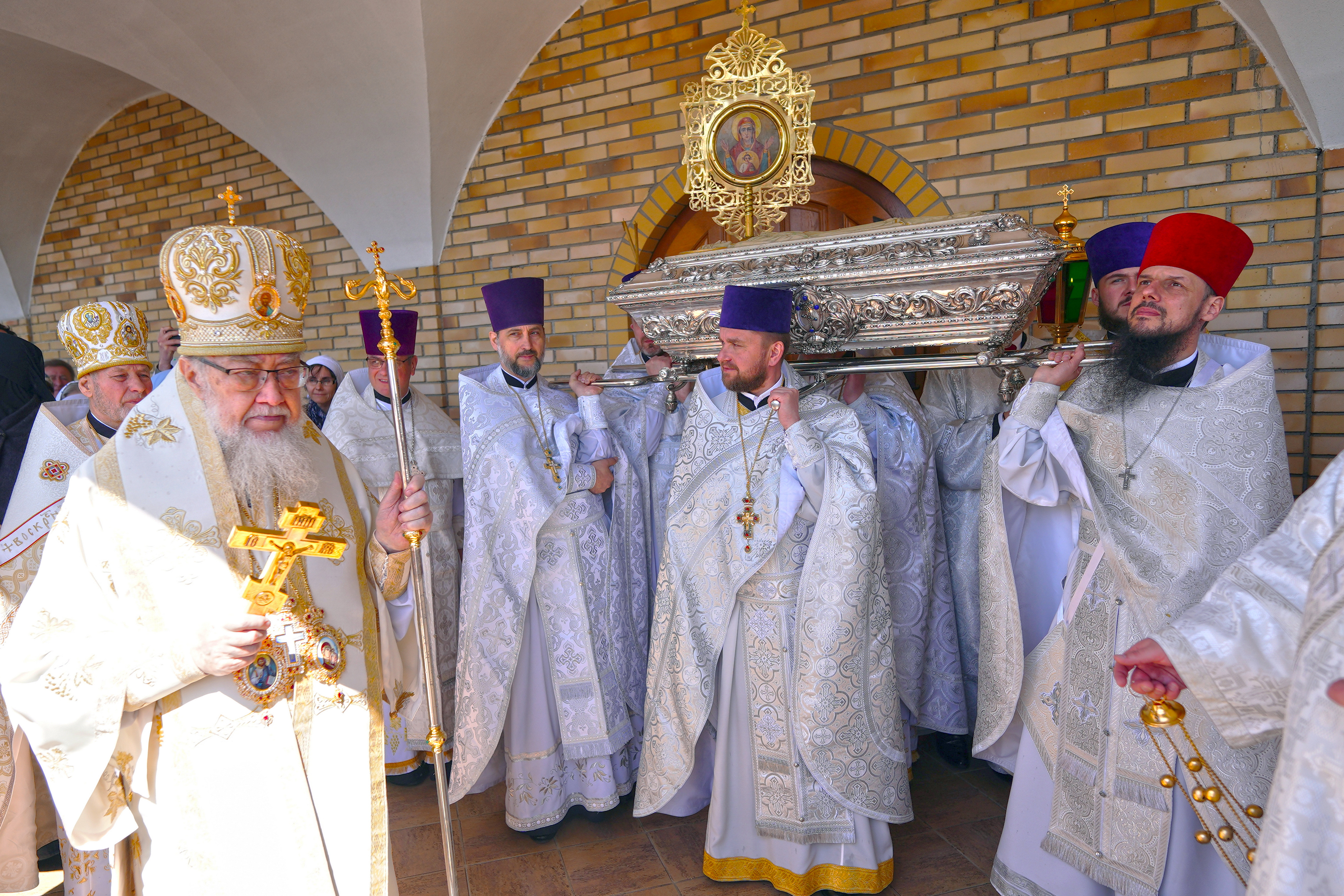 The Divine Liturgy in St. Martyr Gabriel of Zabludów church of Zwierki Convent 