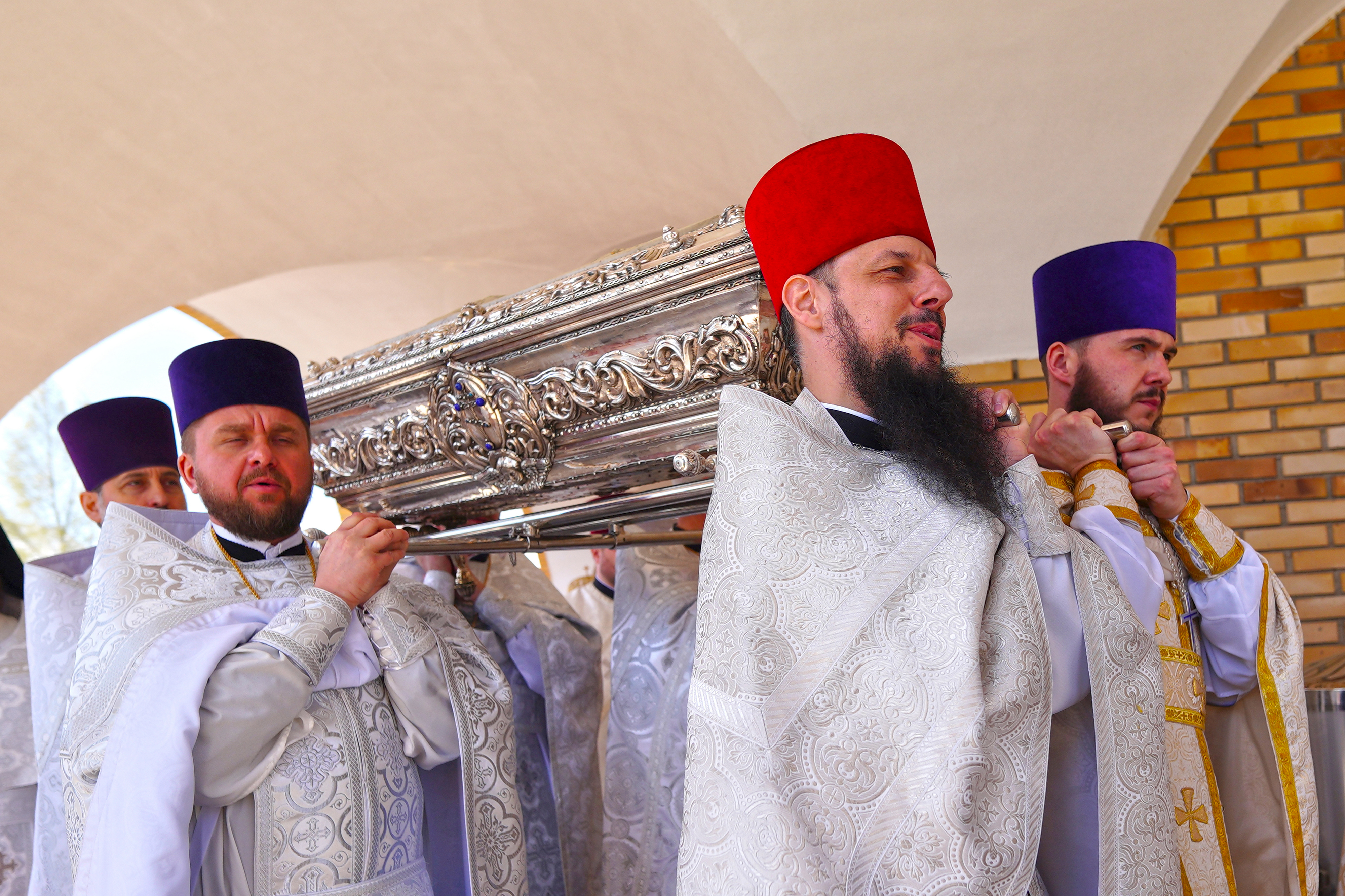The Divine Liturgy in St. Martyr Gabriel of Zabludów church of Zwierki Convent 