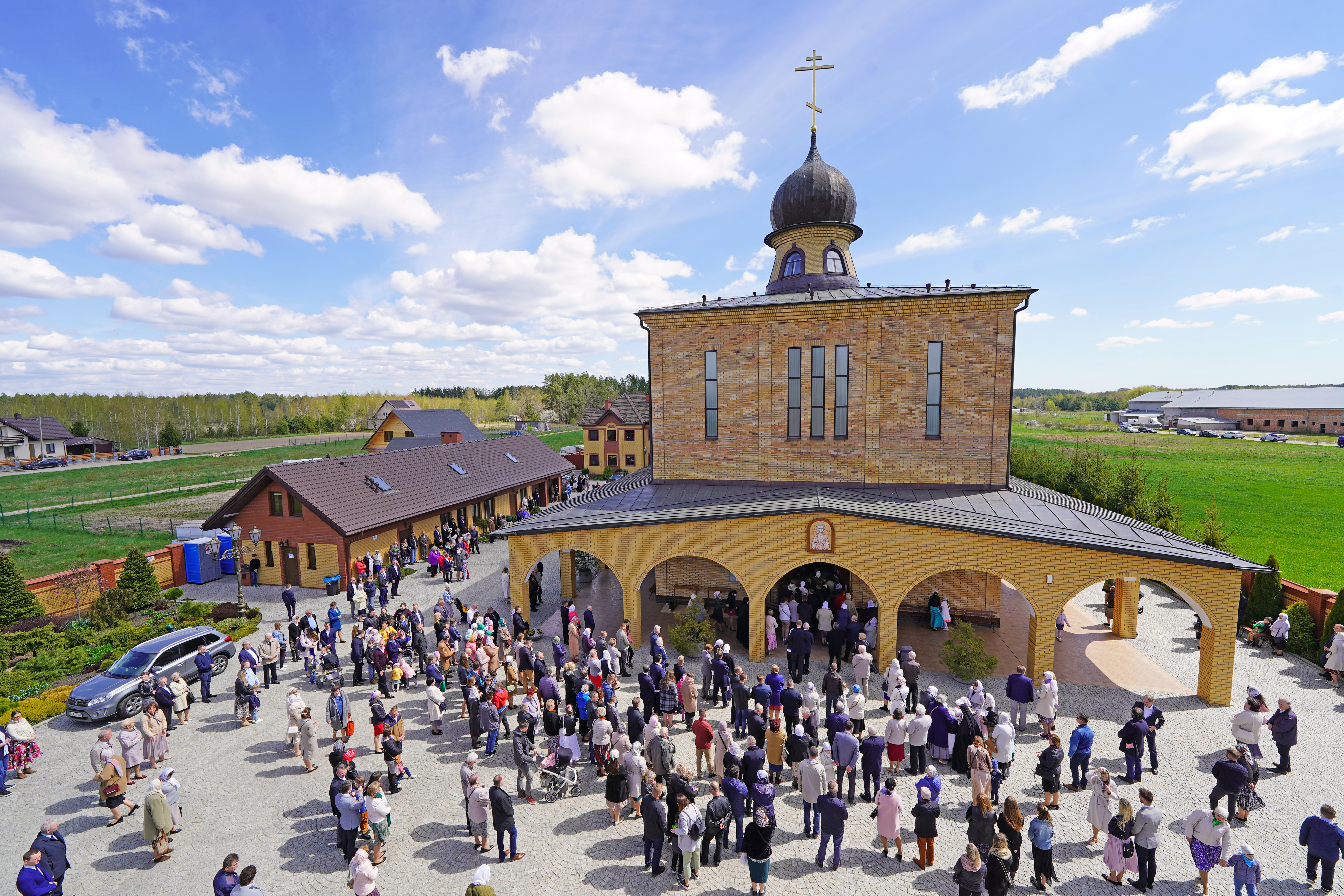 The Divine Liturgy in St. Martyr Gabriel of Zabludów church of Zwierki Convent 