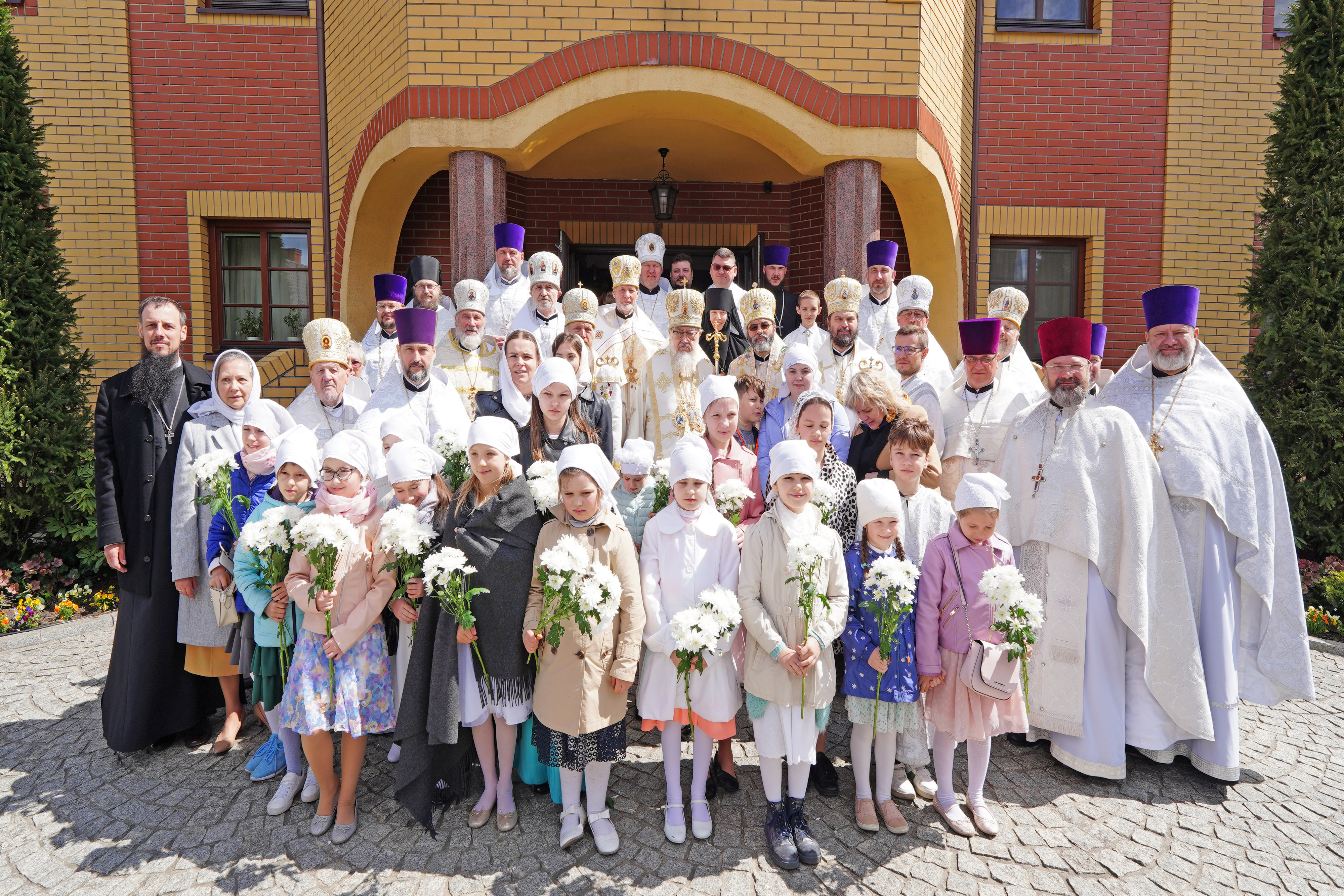 The Divine Liturgy in St. Martyr Gabriel of Zabludów church of Zwierki Convent 
