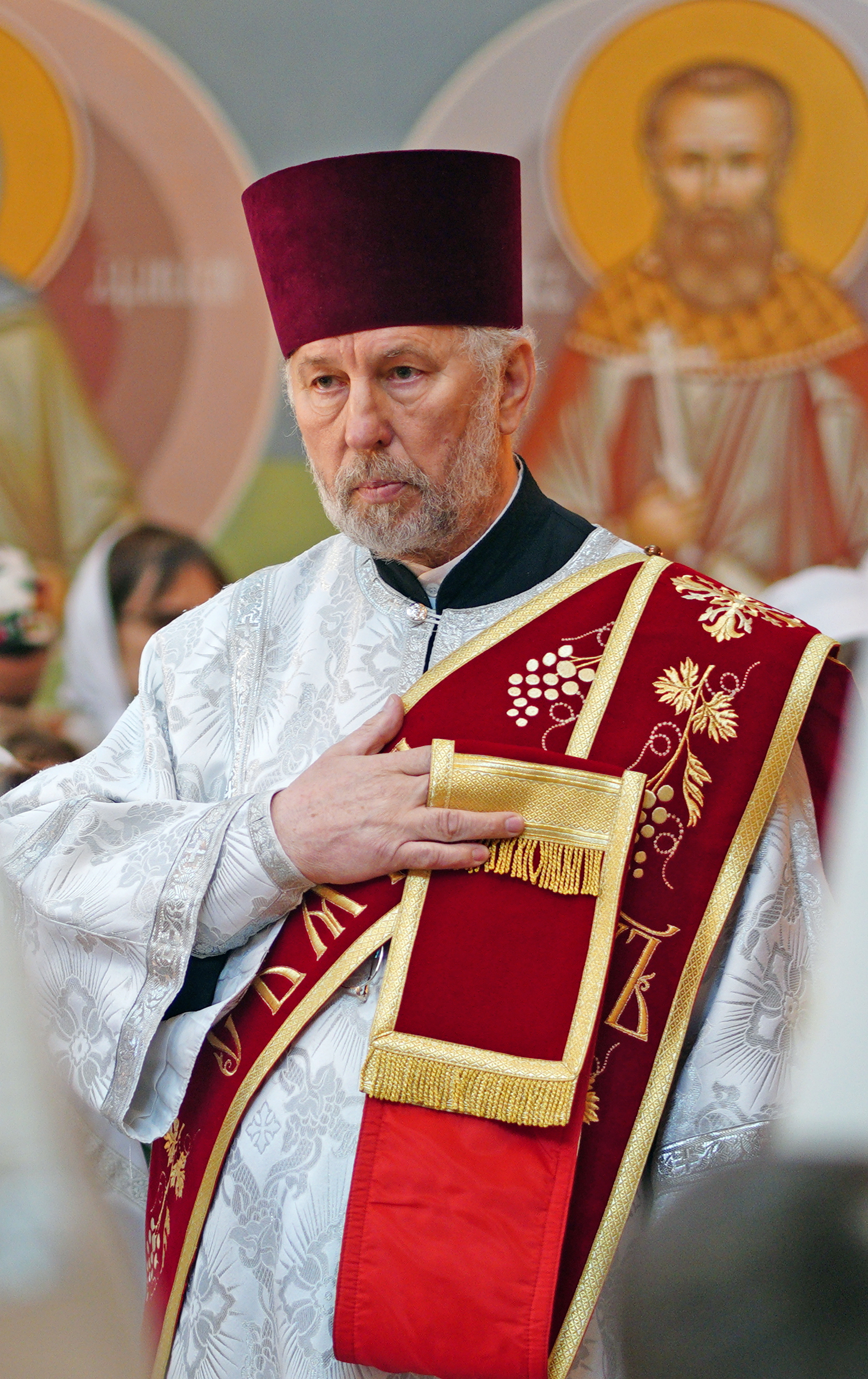 The Divine Liturgy in St. Martyr Gabriel of Zabludów church of Zwierki Convent 
