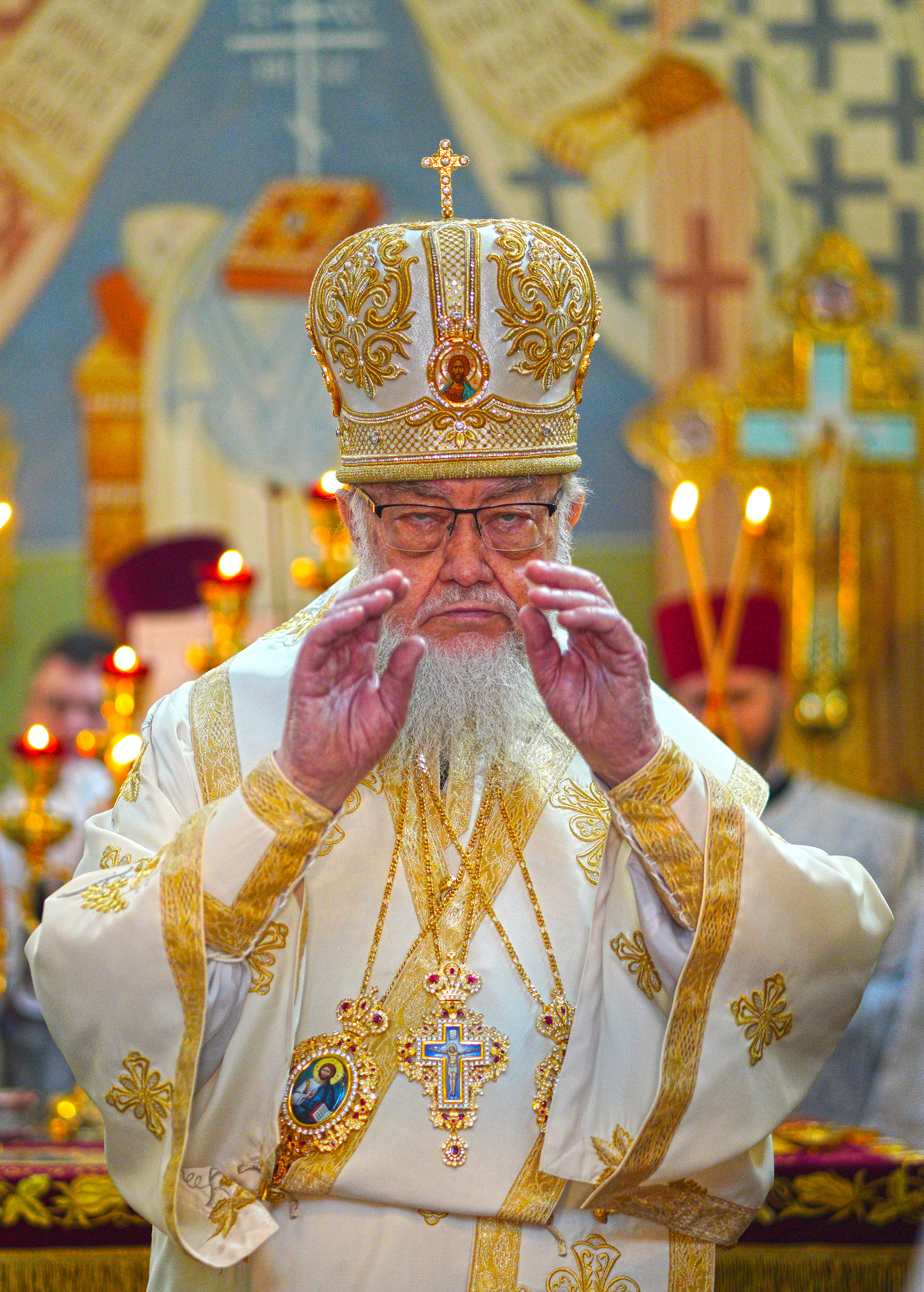 The Divine Liturgy in St. Martyr Gabriel of Zabludów church of Zwierki Convent 