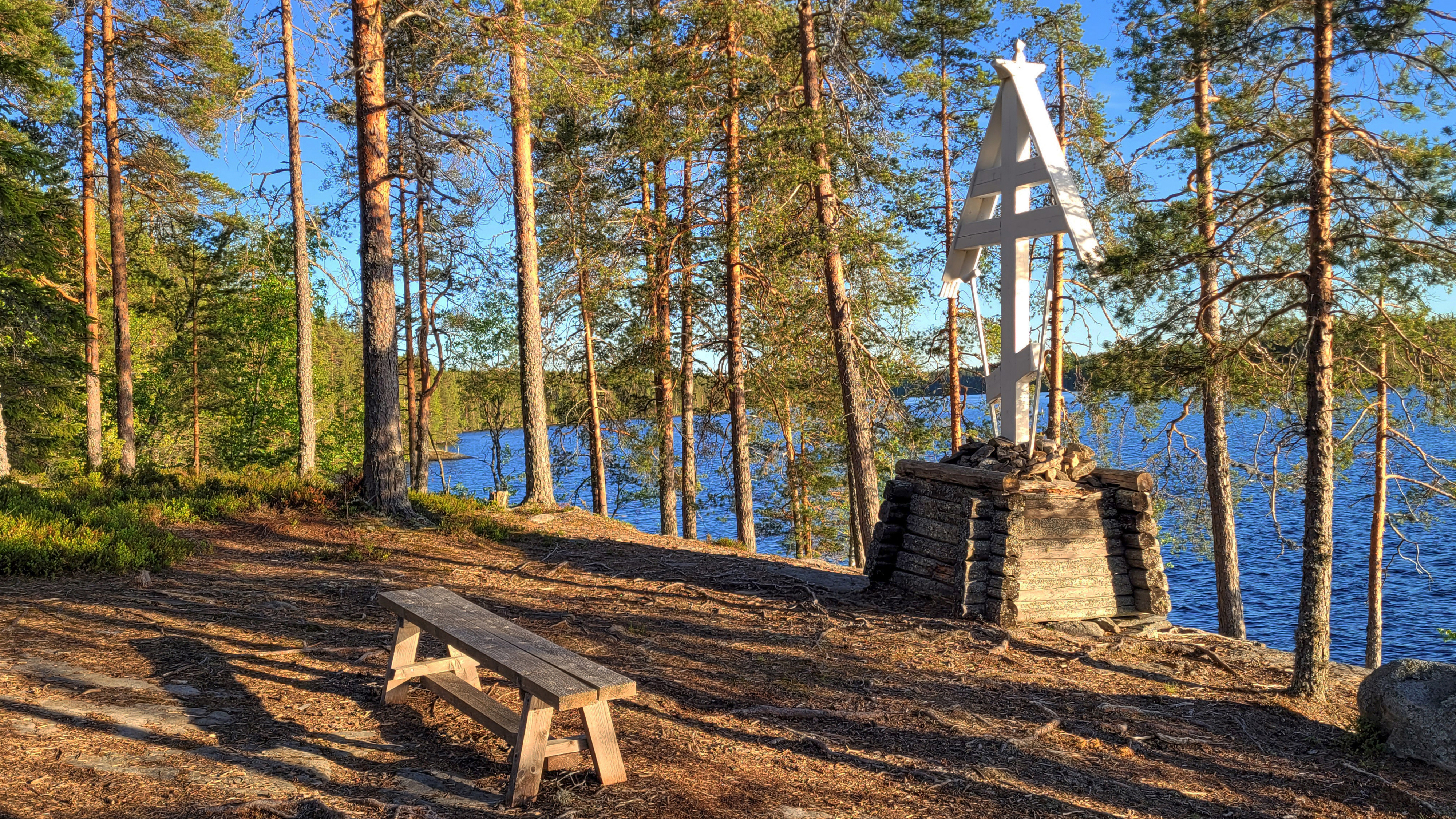 The cross close to the New Valaamo  Monastery