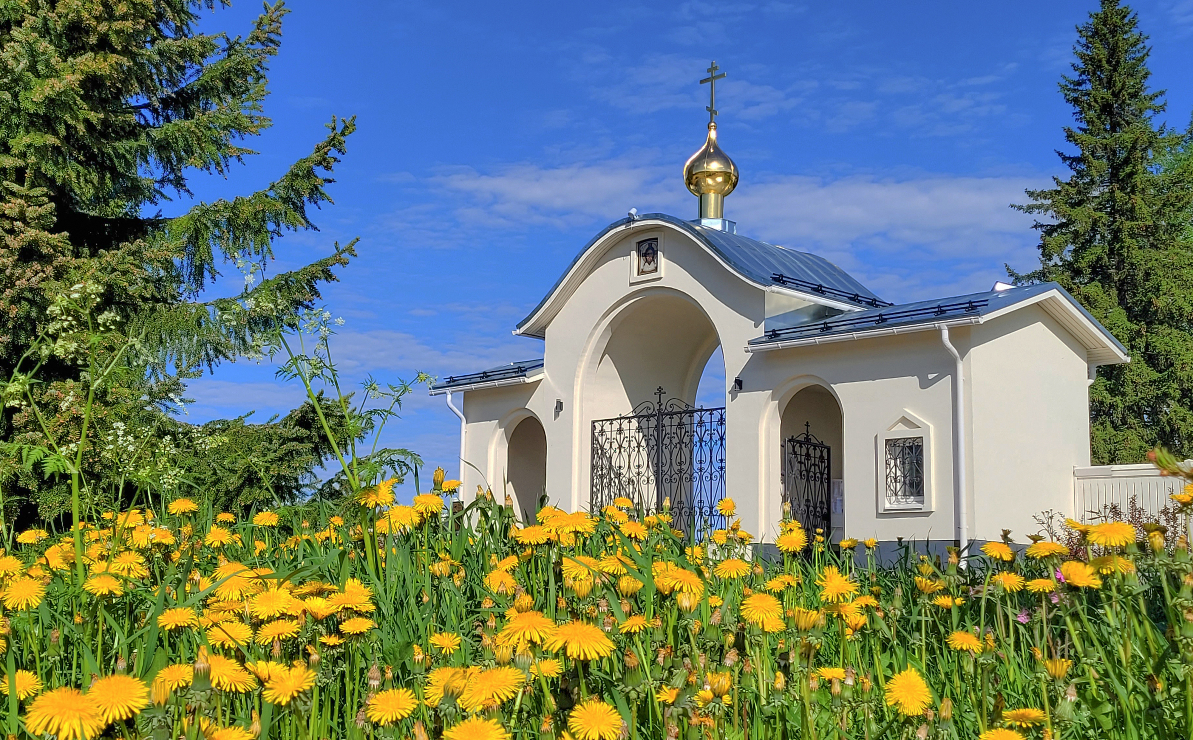 The main entrence the New Valaamo  Monastery