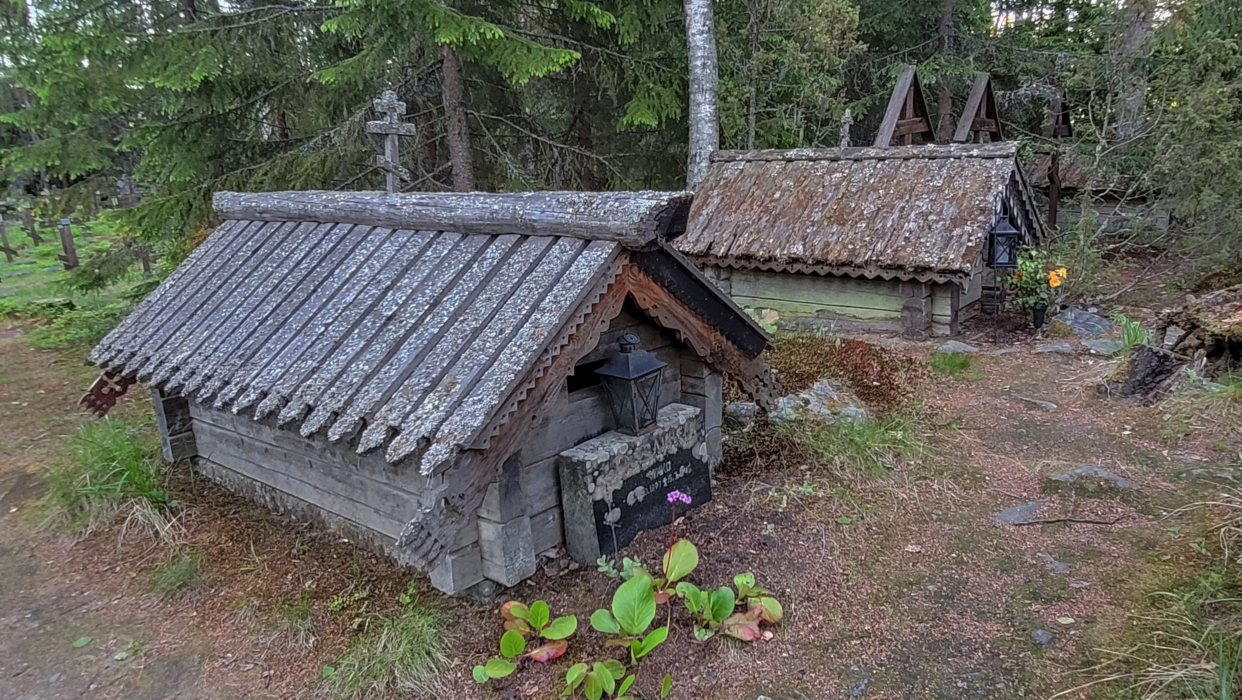 The old grave at the cementary of the New Valaamo  Monastery