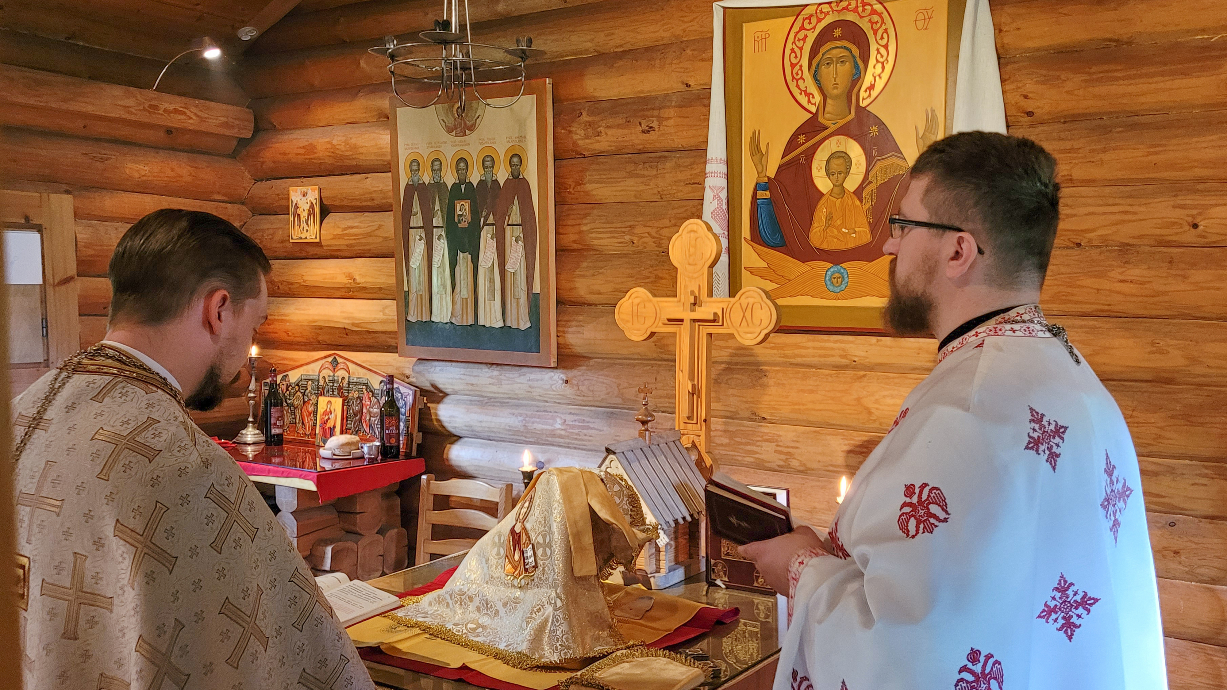 The Divine Liturgy in the Orthodox church in Kaunisniemi