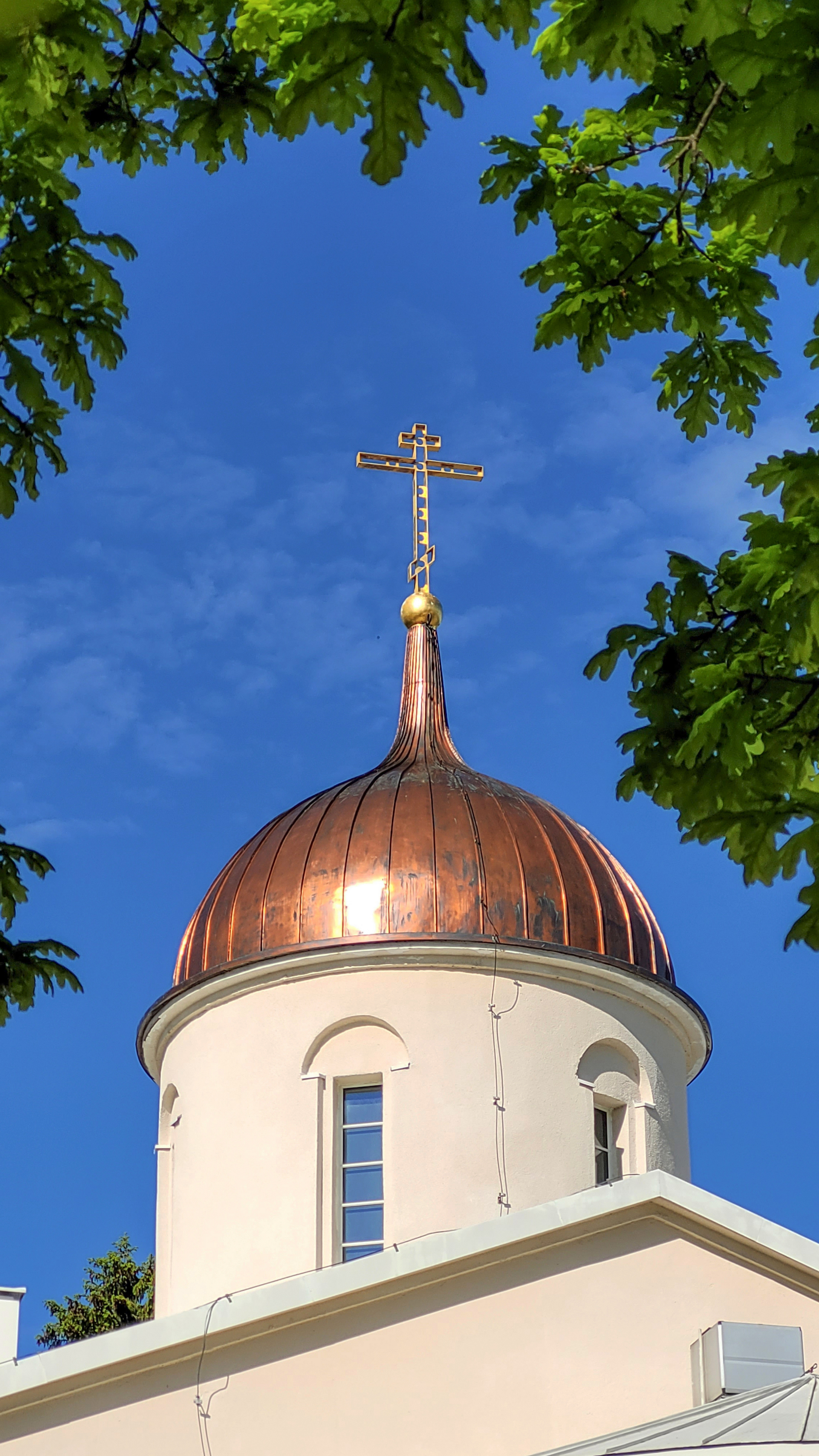 The dome of Transfiguration church of the New Valaamo Monastery 