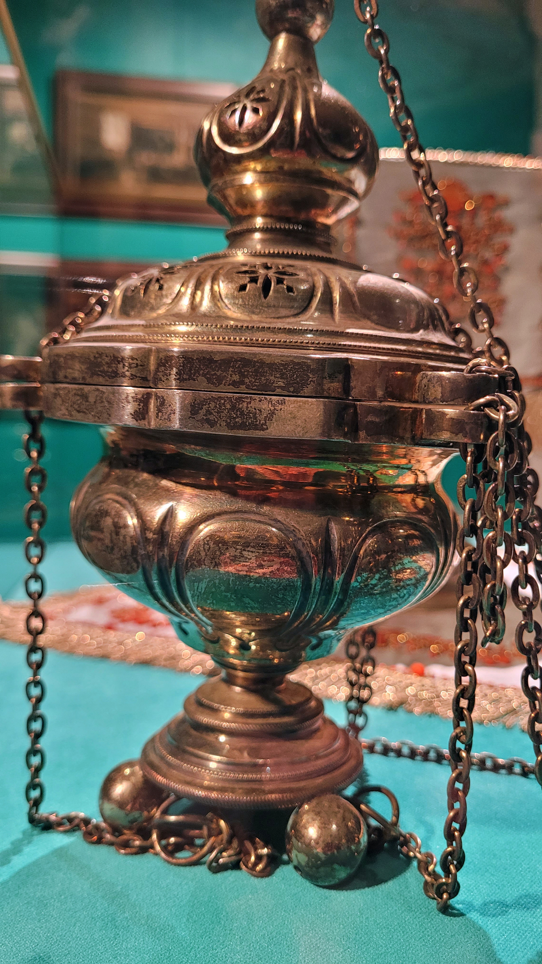 The censer in the museum of the New Valaamo Monastery 