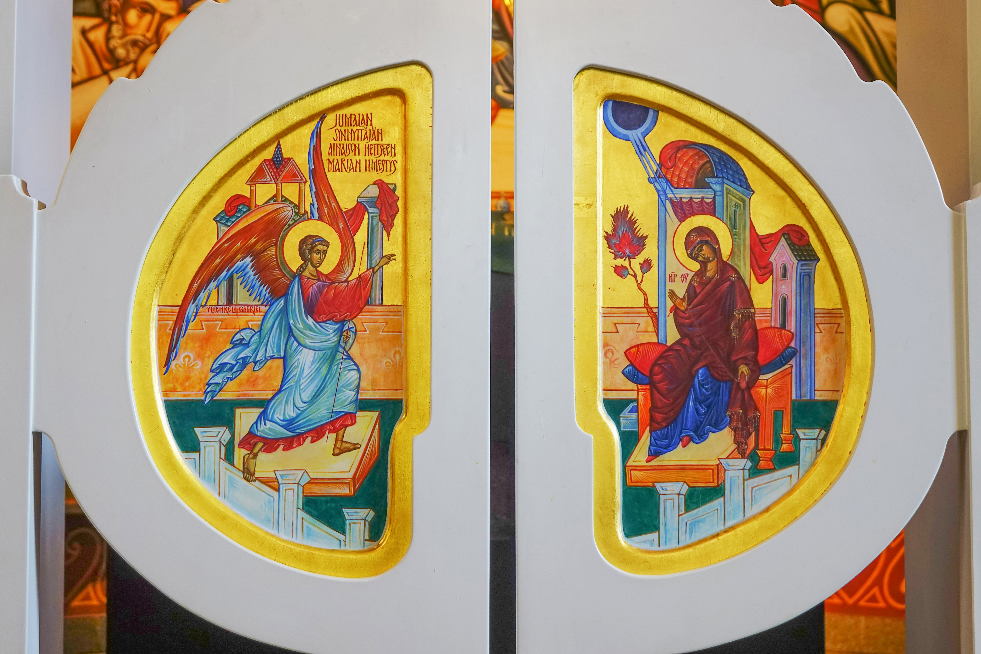 The Royal Door of the Orthodox church in Tapiola  