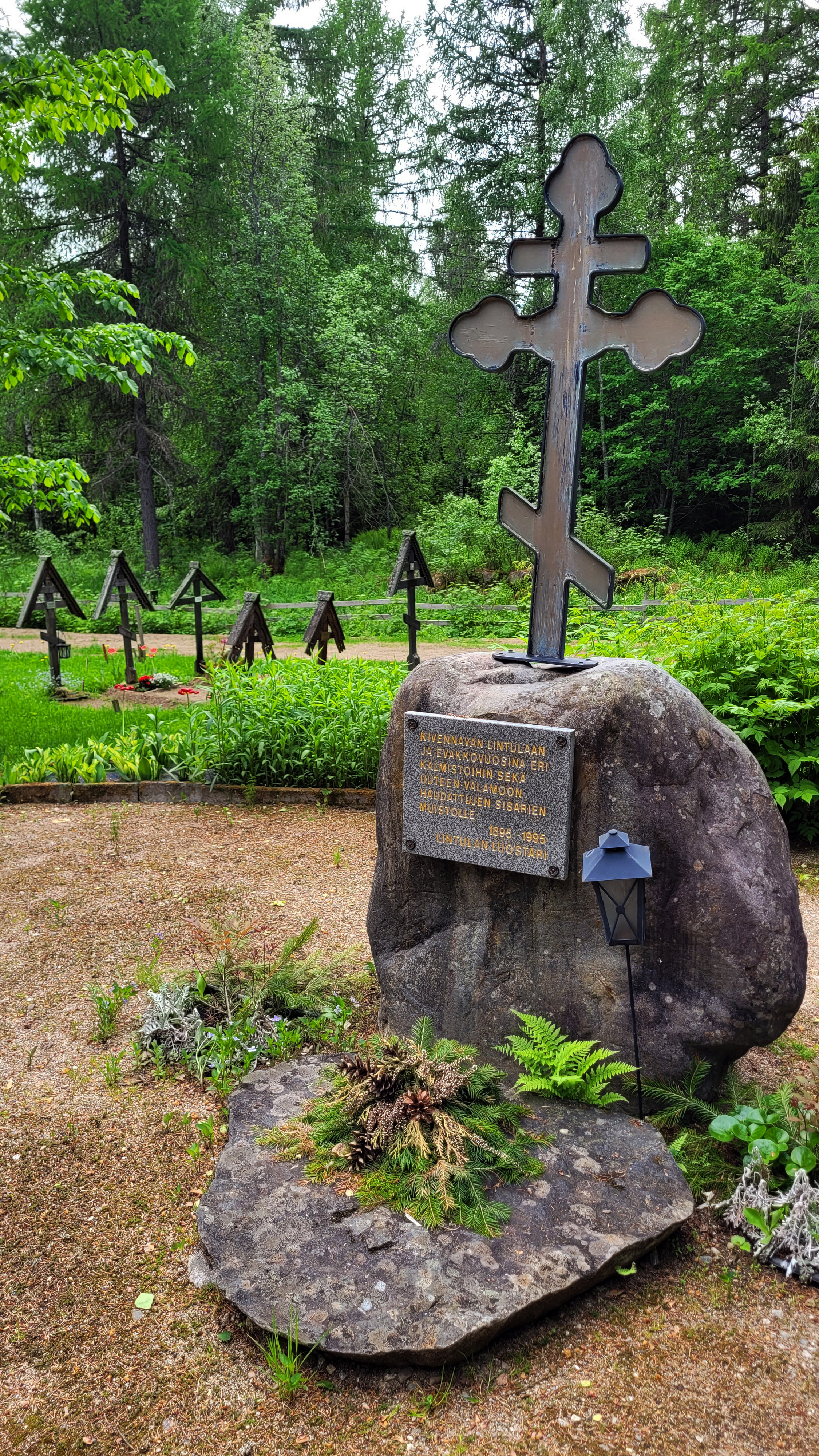 The Orthodox Convent in Lintula. The cementary