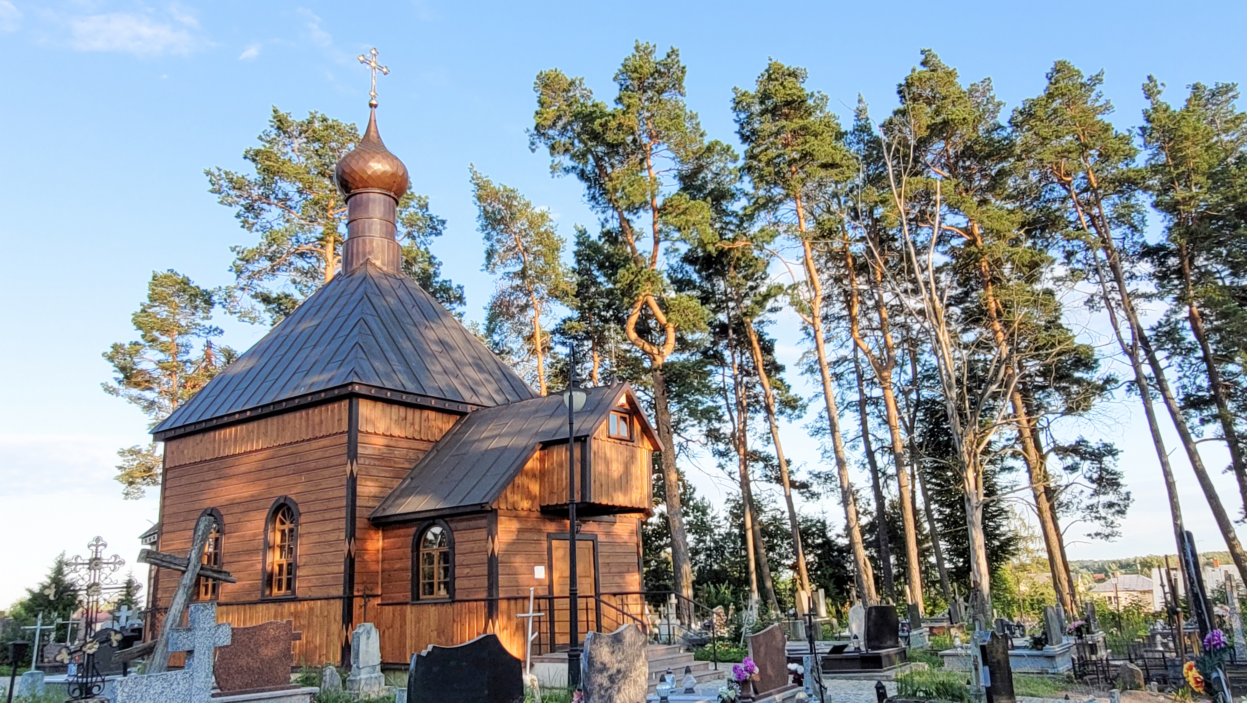 The cementary Orthodox church in Białowieża