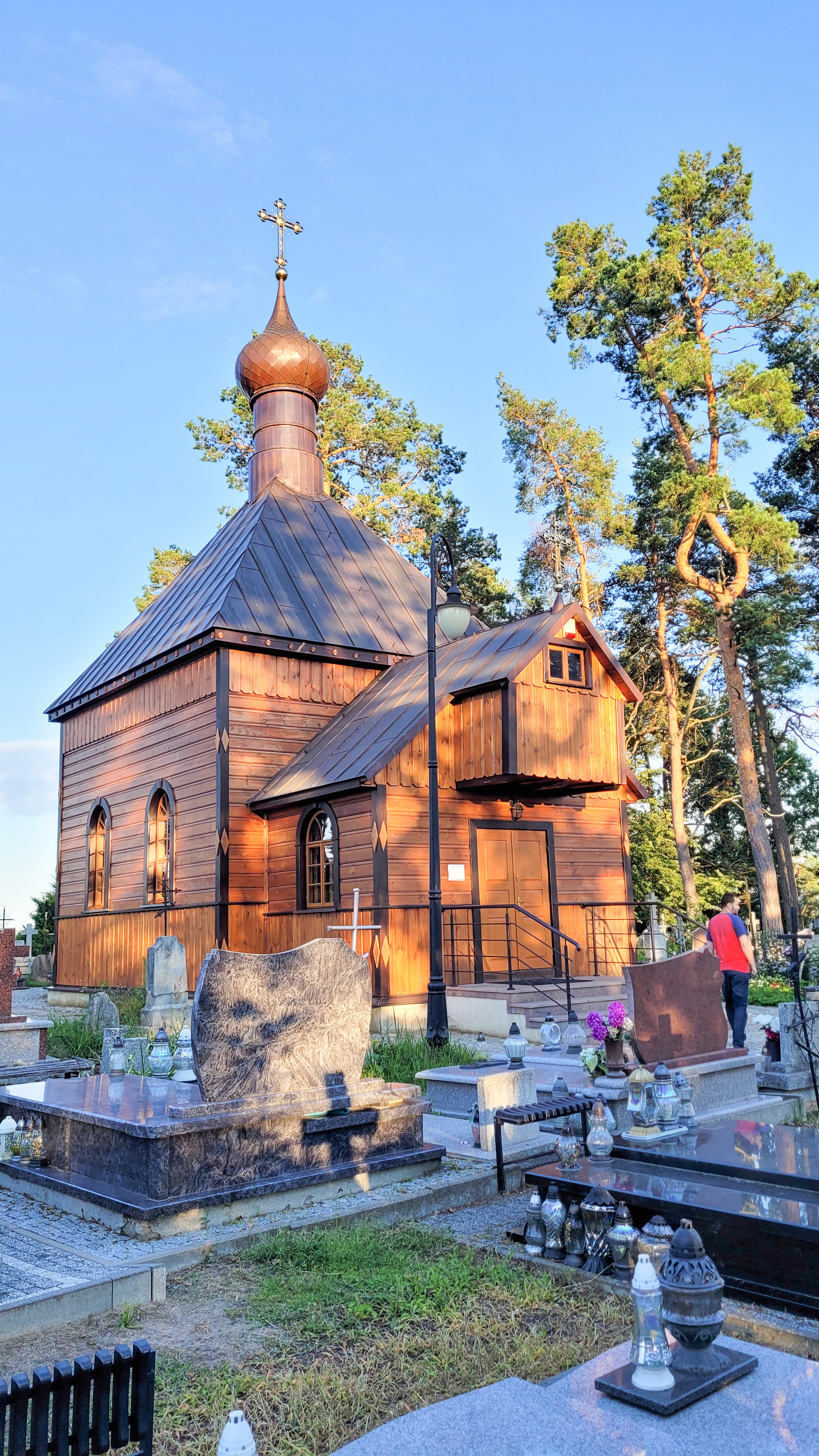 The cementary Orthodox church in Białowieża
