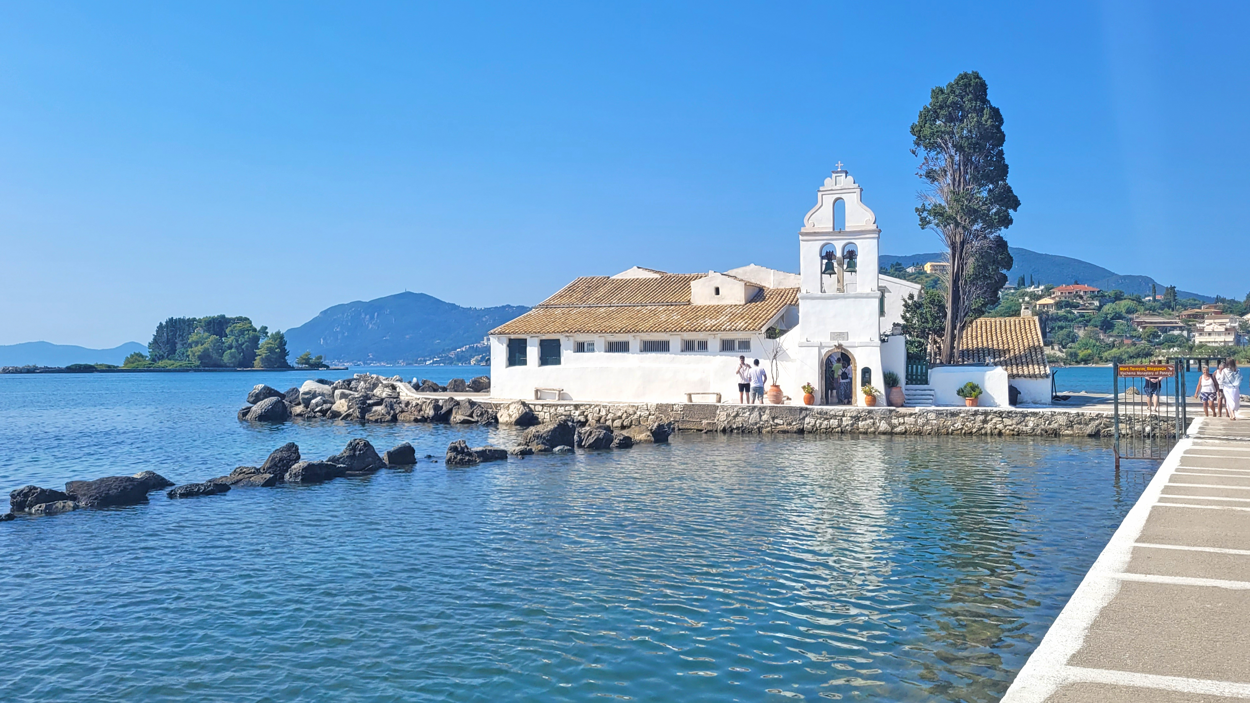 Vlacherna Monastery in Corfu