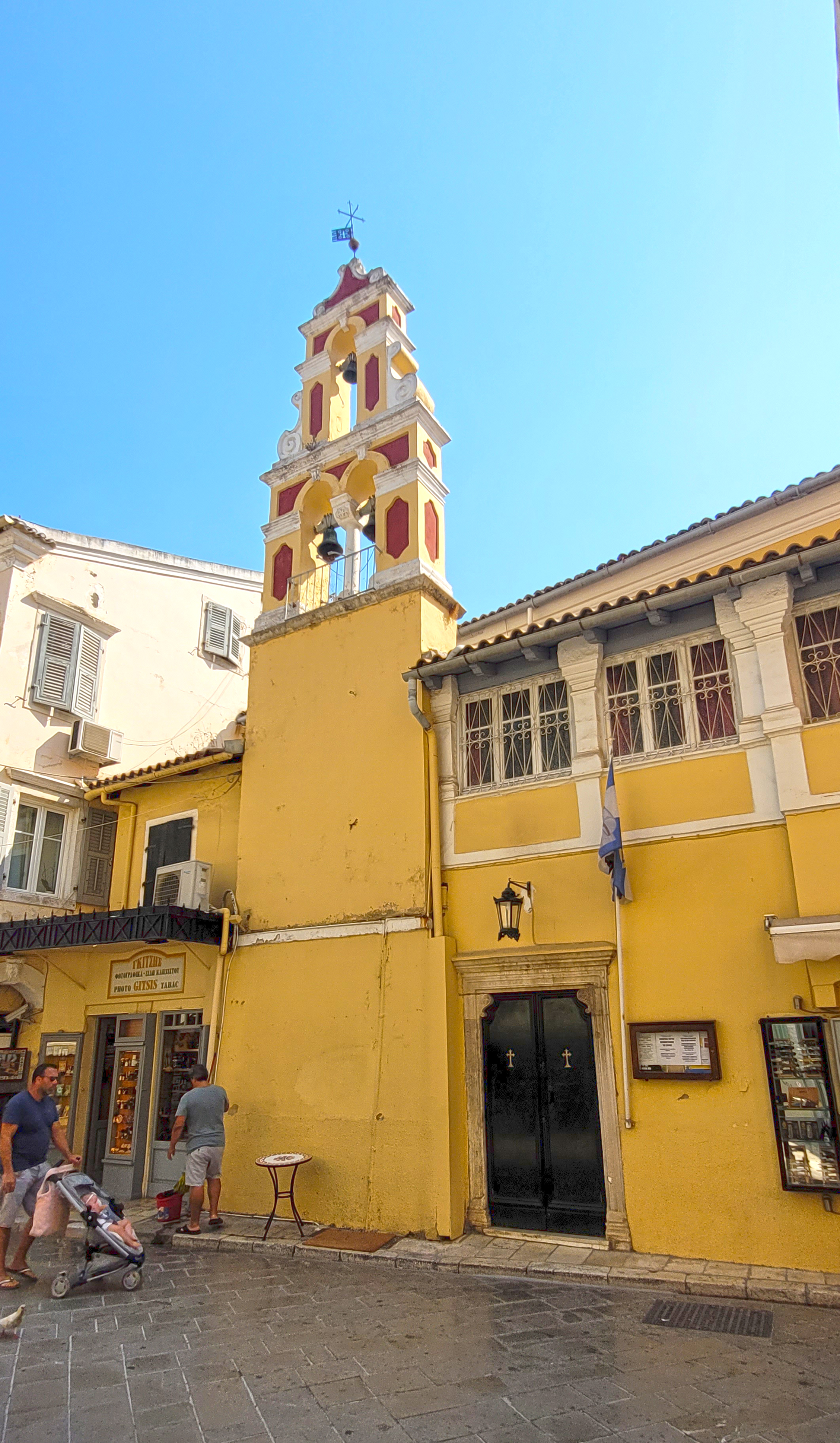 An Orthodox church in the center of Corfu capitol