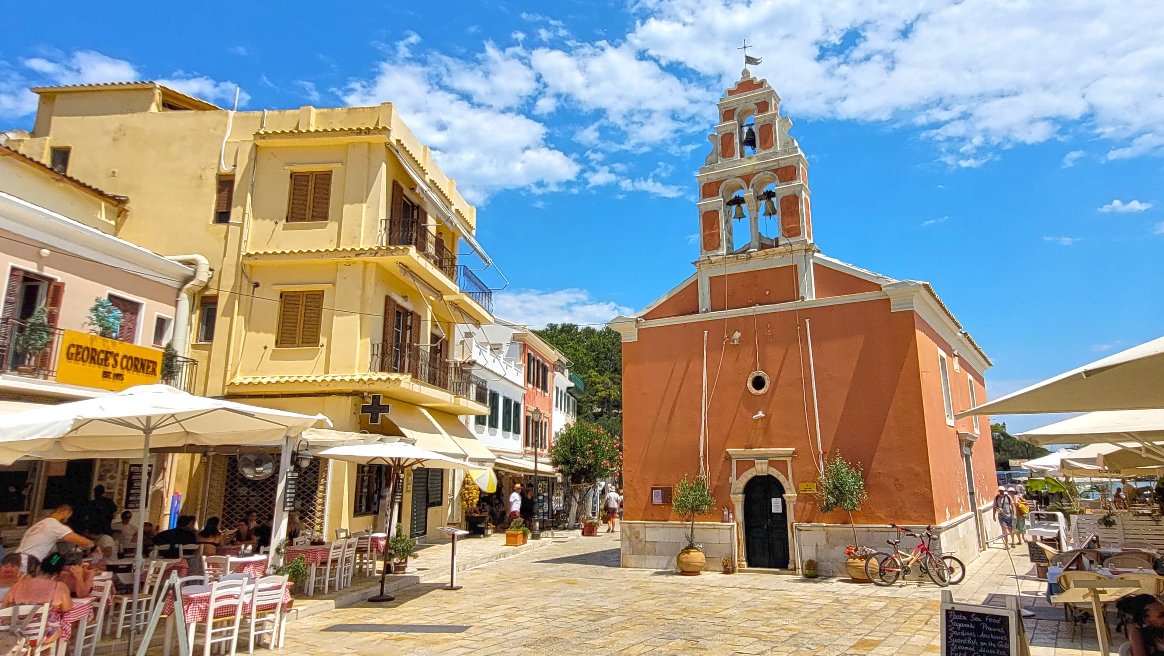 The Orthodox chuirch in Gaios on Paksos Island