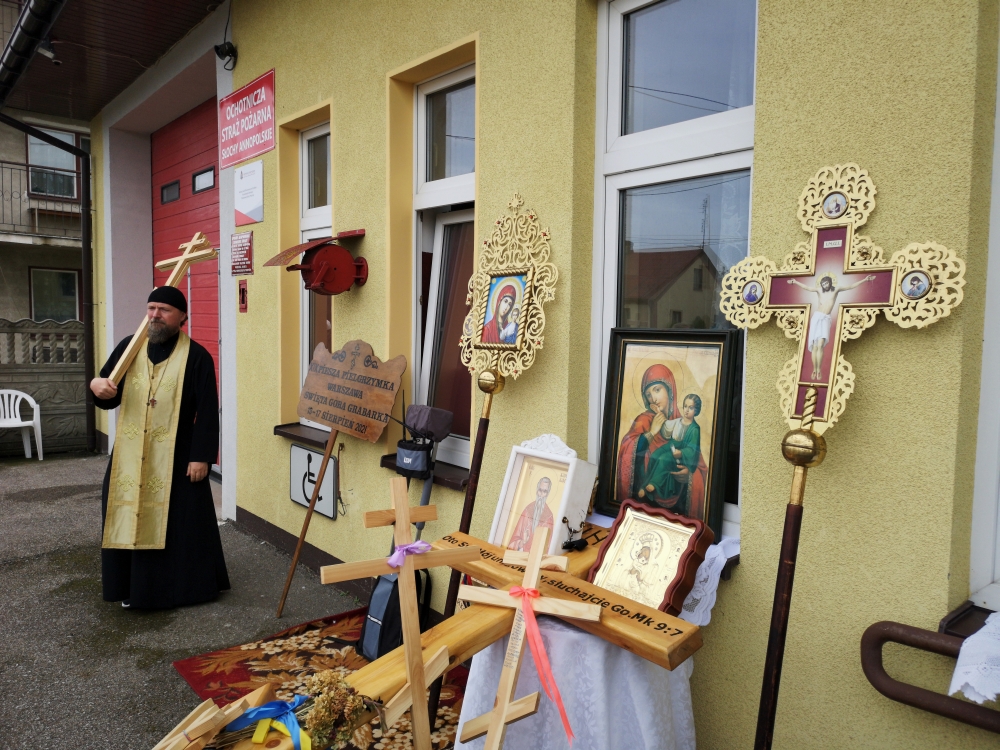 Ojciec Paweł i postój w Słochach Annopolskich 2021