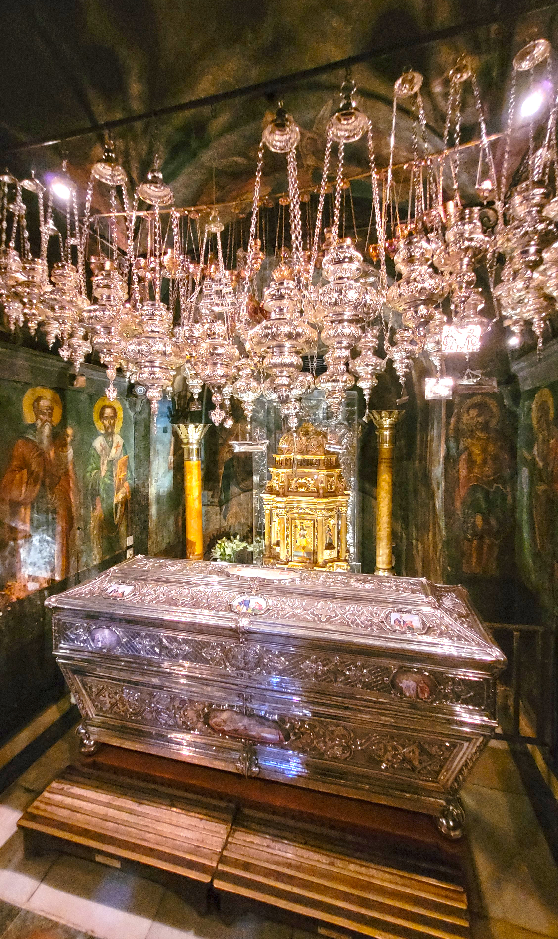 St. Spiridon relics in St. Spiridon Orthodox church in Korfu