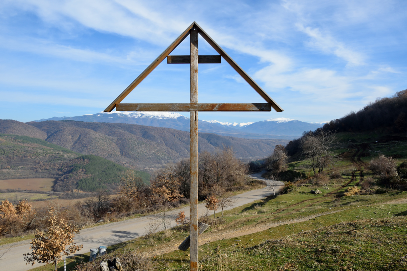 Cross - on the road to Rila monastery, 2022