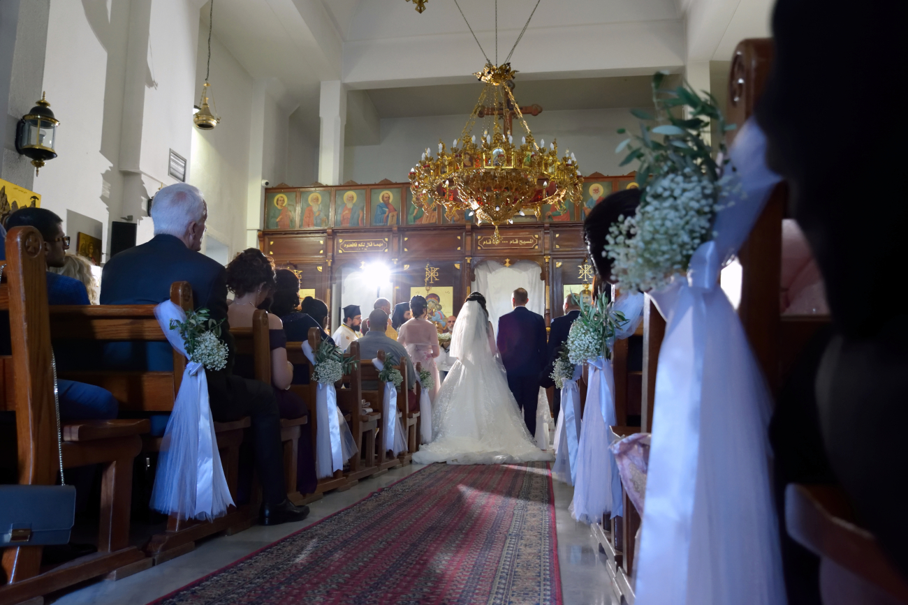 Orthodox wedding - decoration at church, Antelias 2022