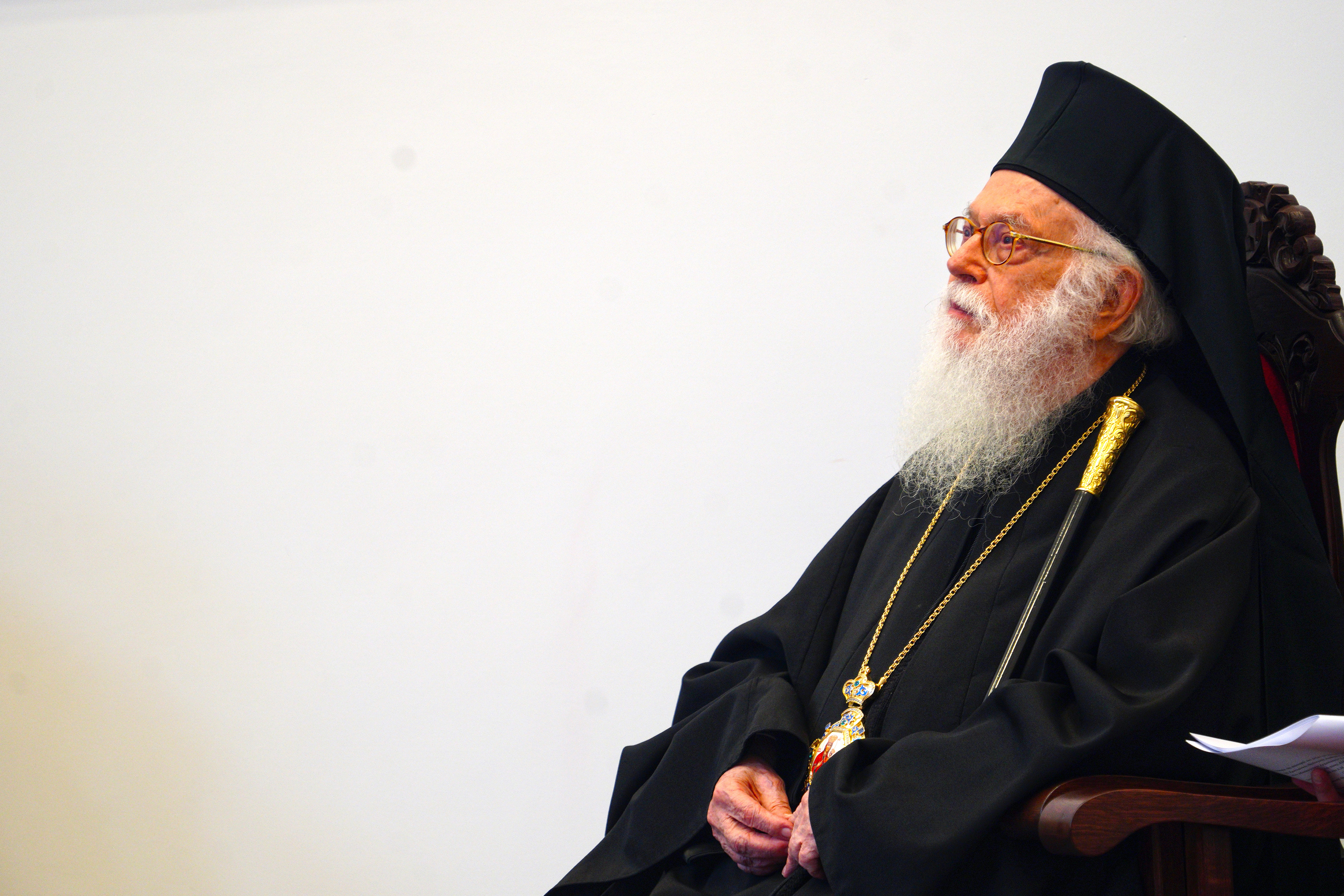 The ceremont of granting to archbishop Anastasios of Tirana and All Albania honorable doctorate 