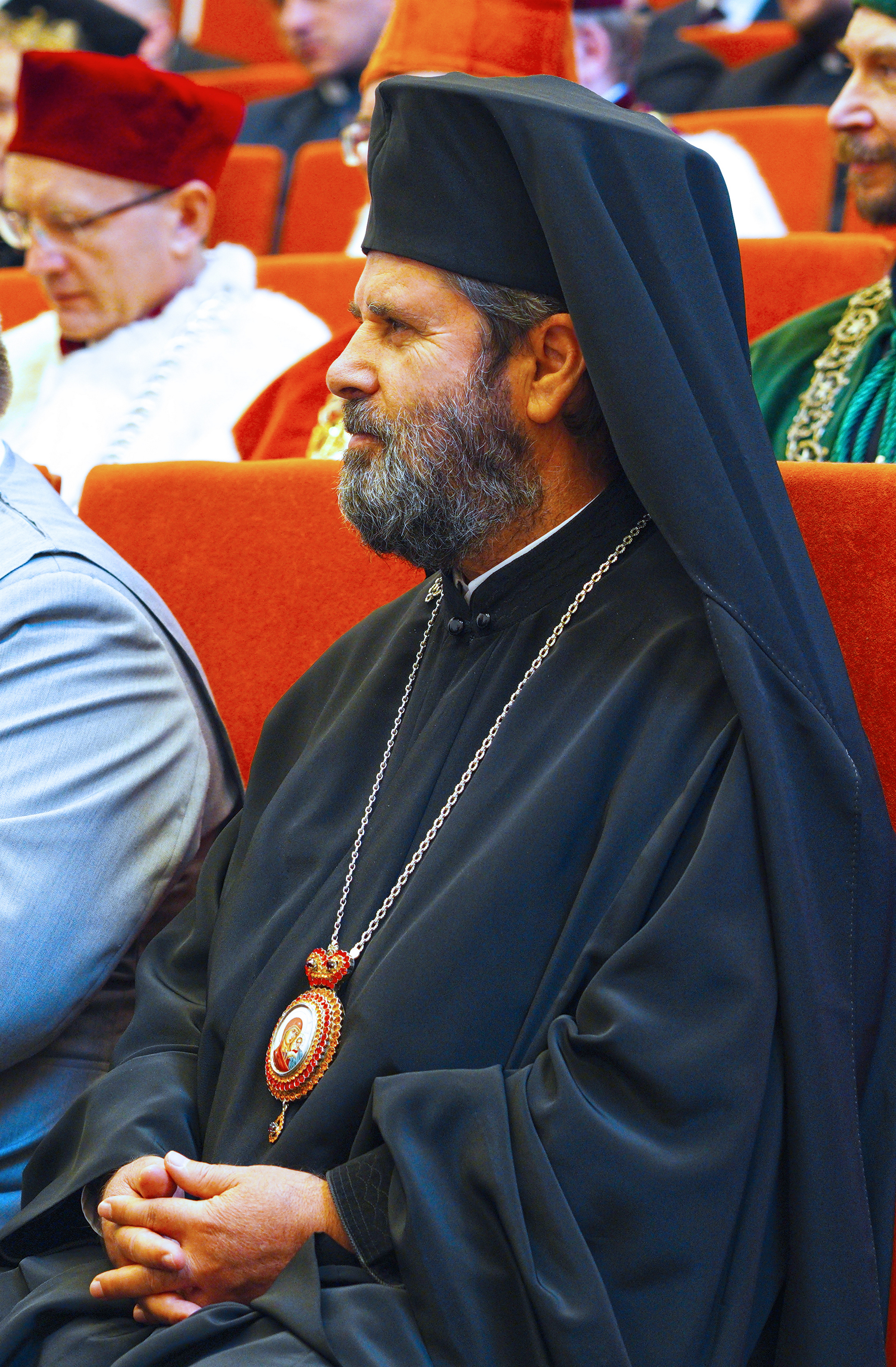 The ceremont of granting to archbishop Anastasios of Tirana and All Albania honorable doctorate 