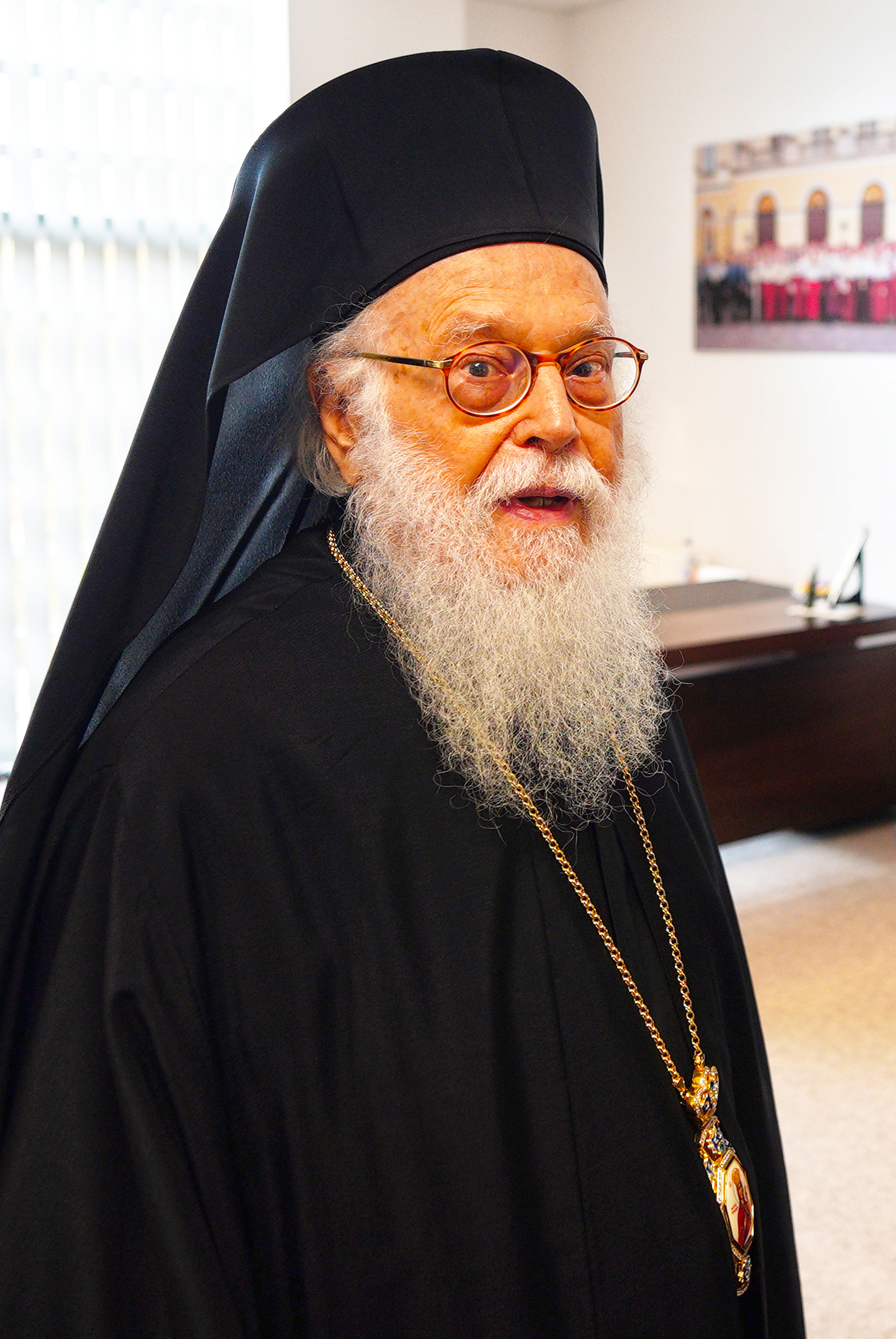The ceremont of granting to archbishop Anastasios of Tirana and All Albania honorable doctorate 