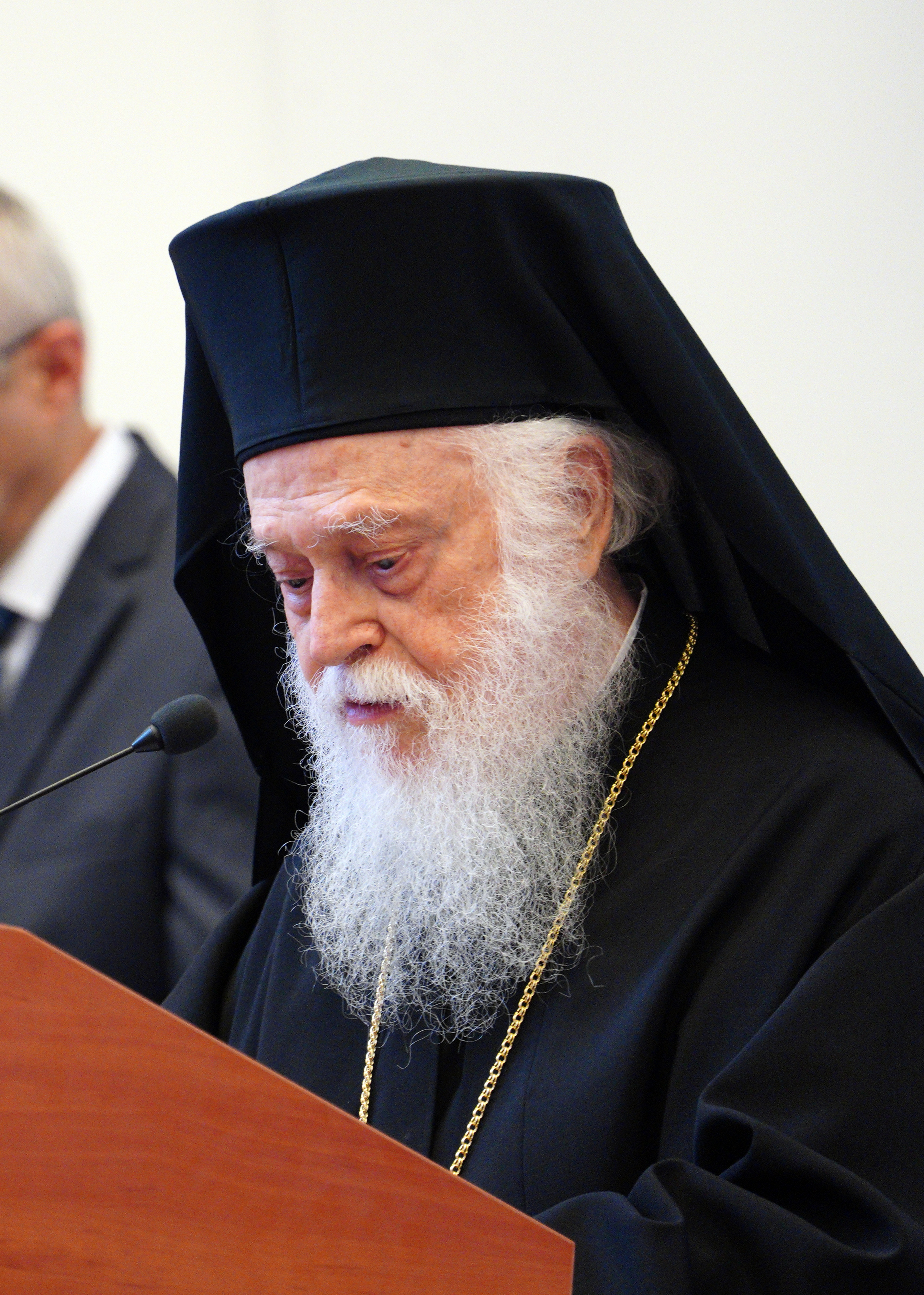 The ceremont of granting to archbishop Anastasios of Tirana and All Albania honorable doctorate 