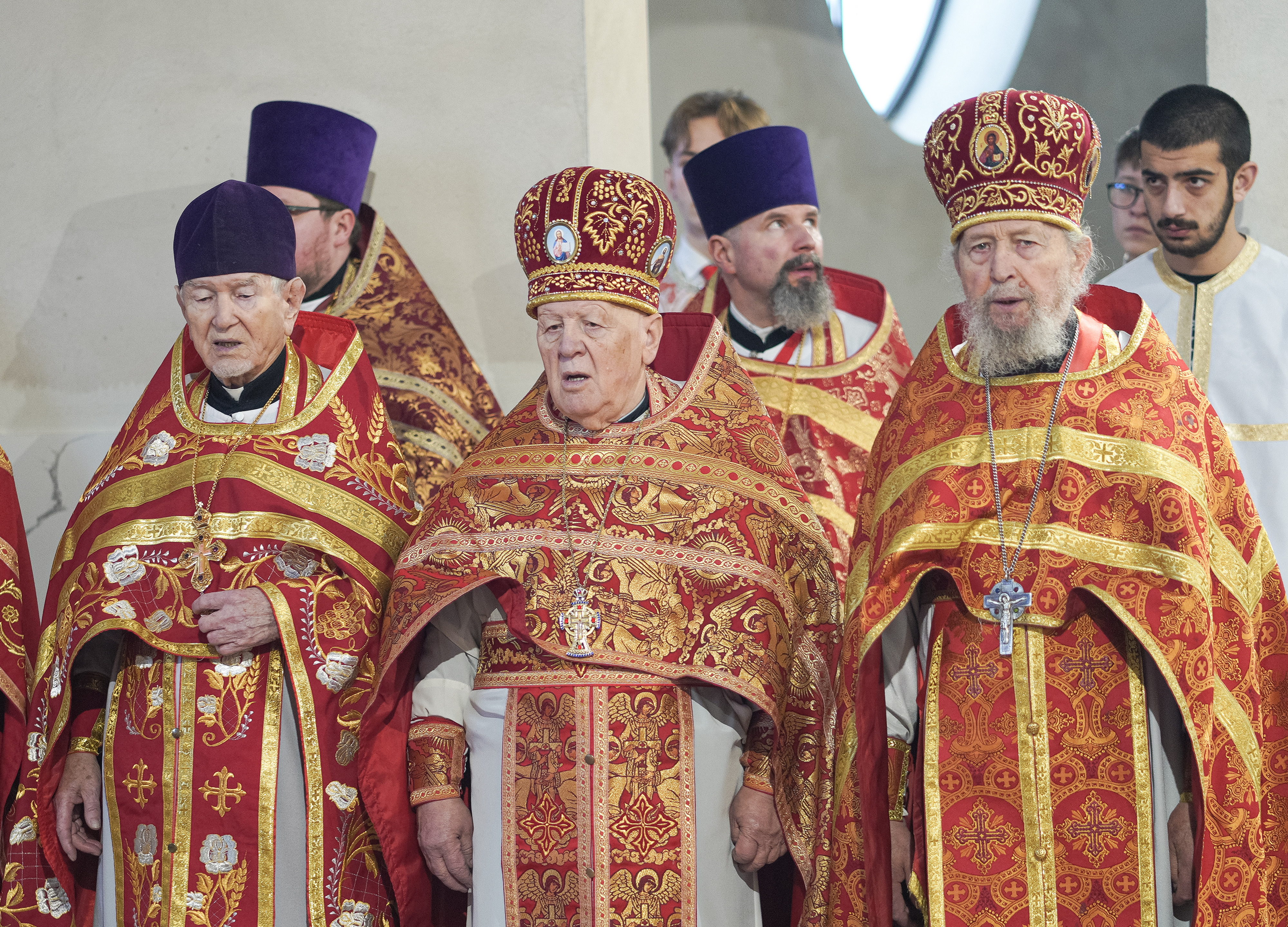 The first Divine Liturgy in St. Martyr Gregory Peradze church in Białystok