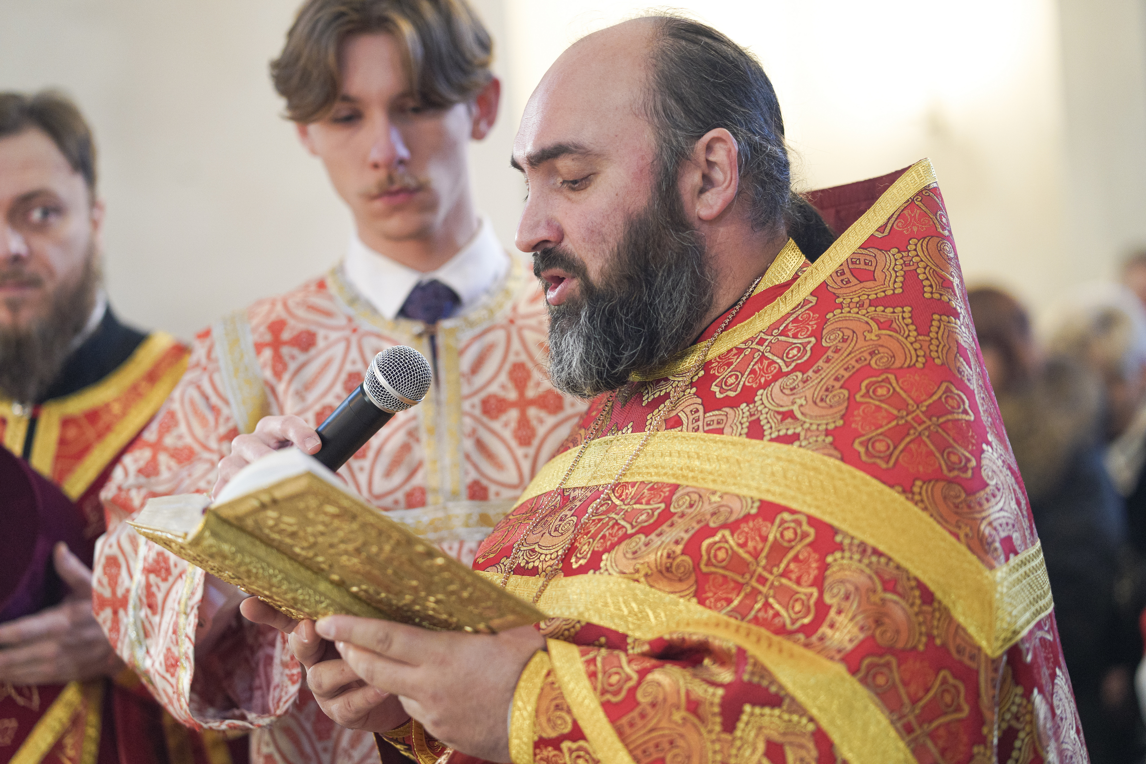 The first Divine Liturgy in St. Martyr Gregory Peradze church in Białystok