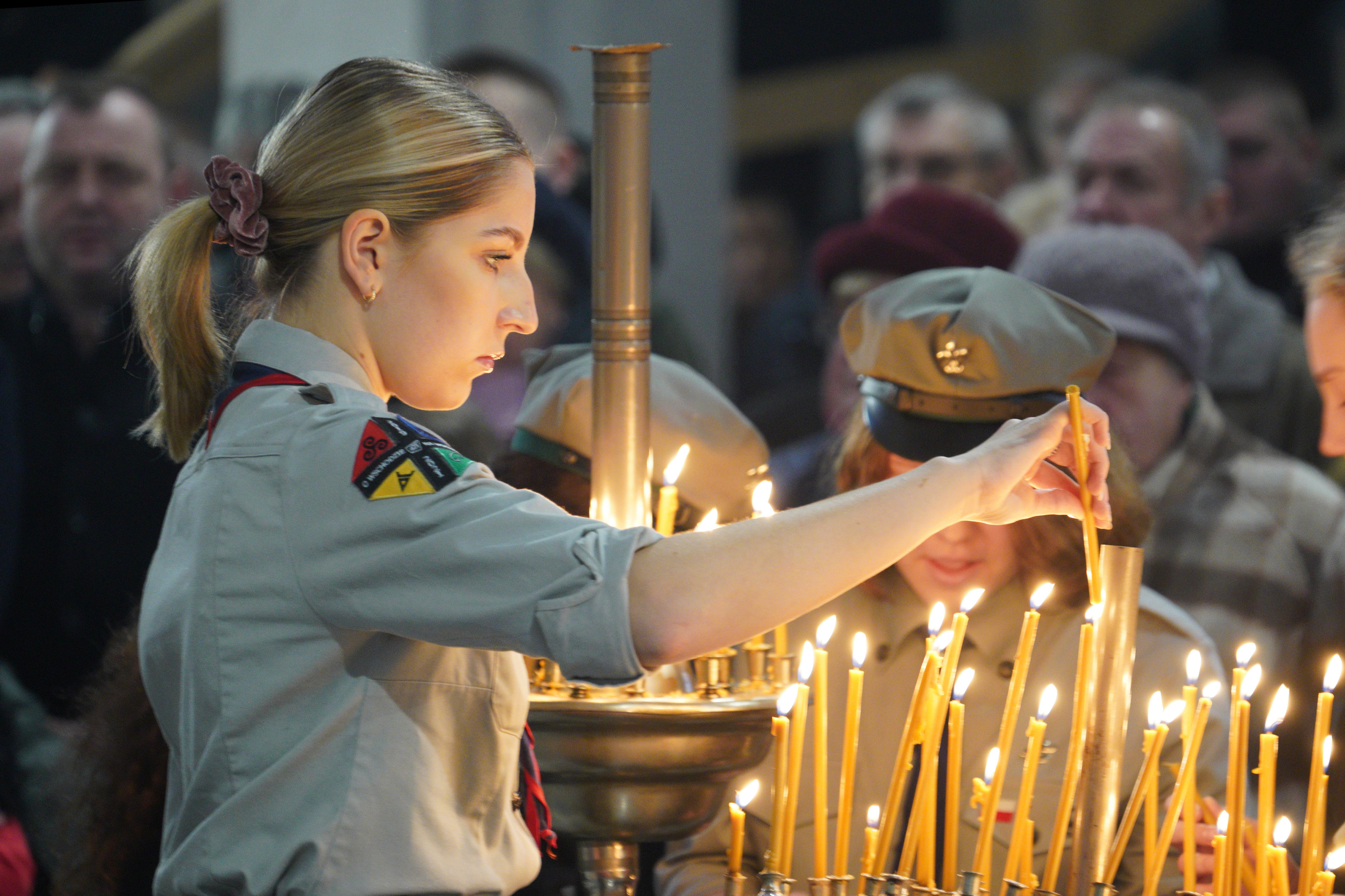 The first Divine Liturgy in St. Martyr Gregory Peradze church in Białystok