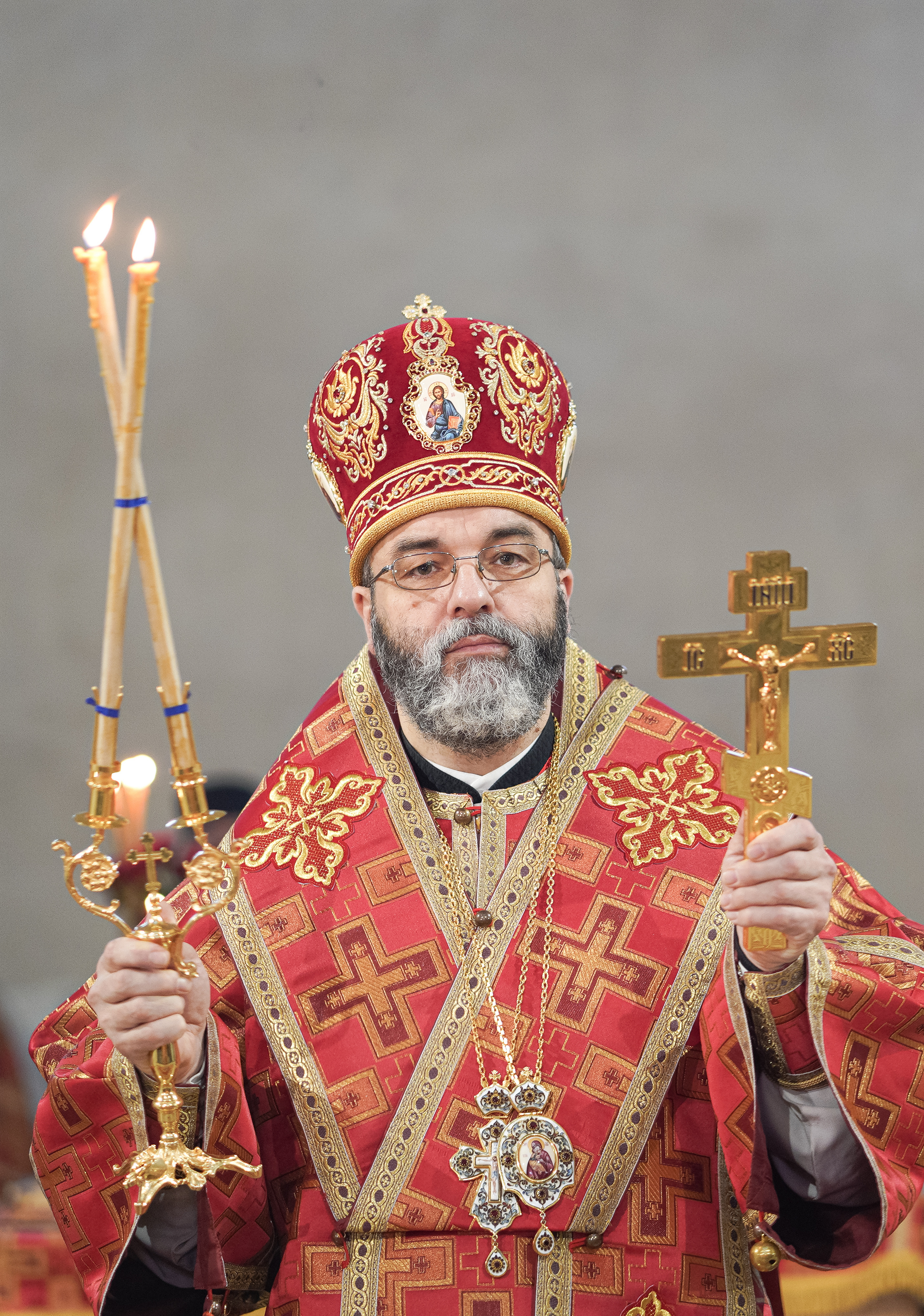 The first Divine Liturgy in St. Martyr Gregory Peradze church in Białystok