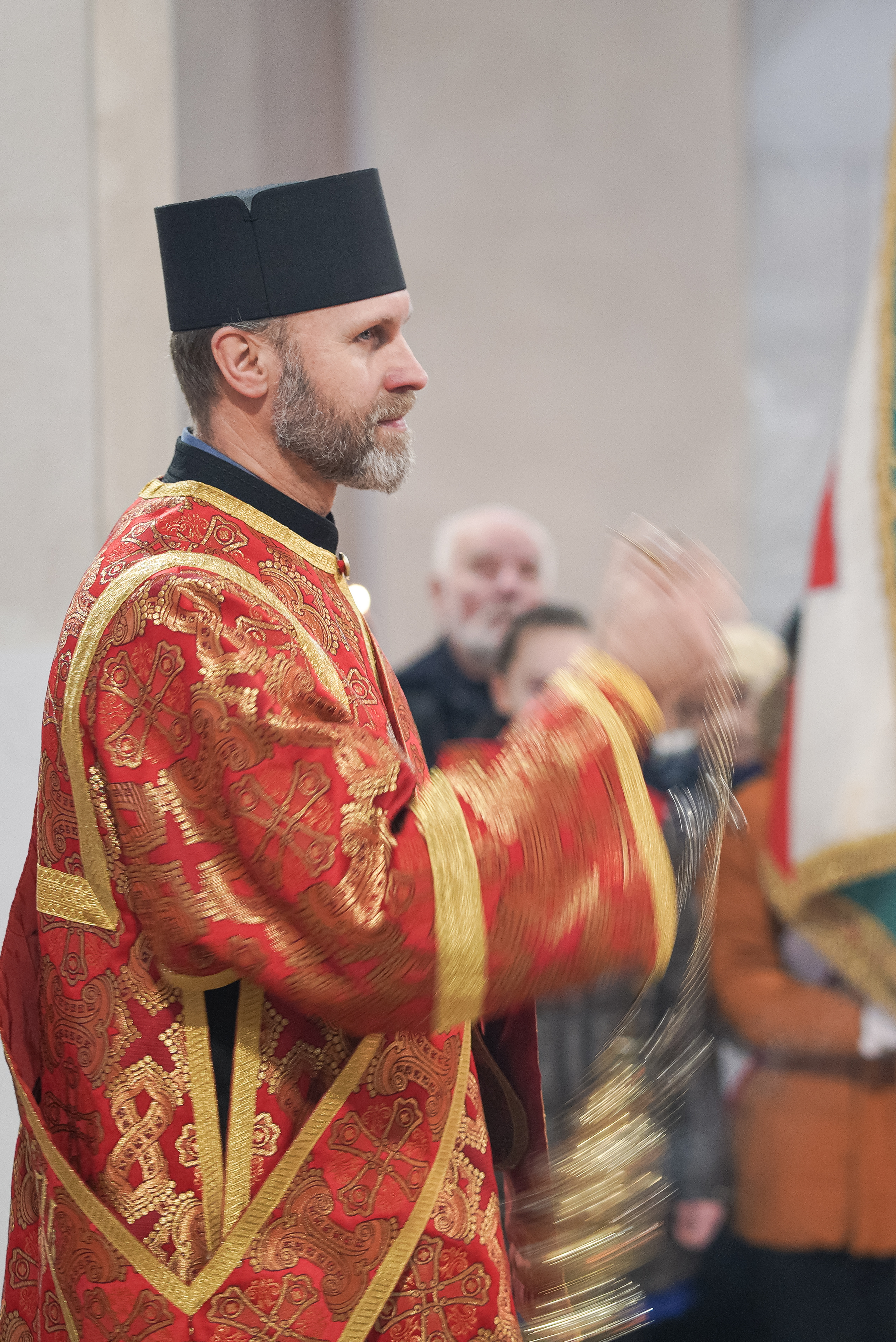 The first Divine Liturgy in St. Martyr Gregory Peradze church in Białystok