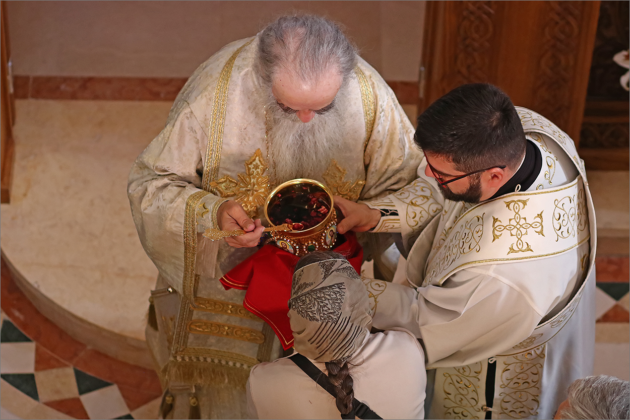 Holy Sacrament of Communion at Celije monastery - Святое Таинство Причастия в монастыре Челие