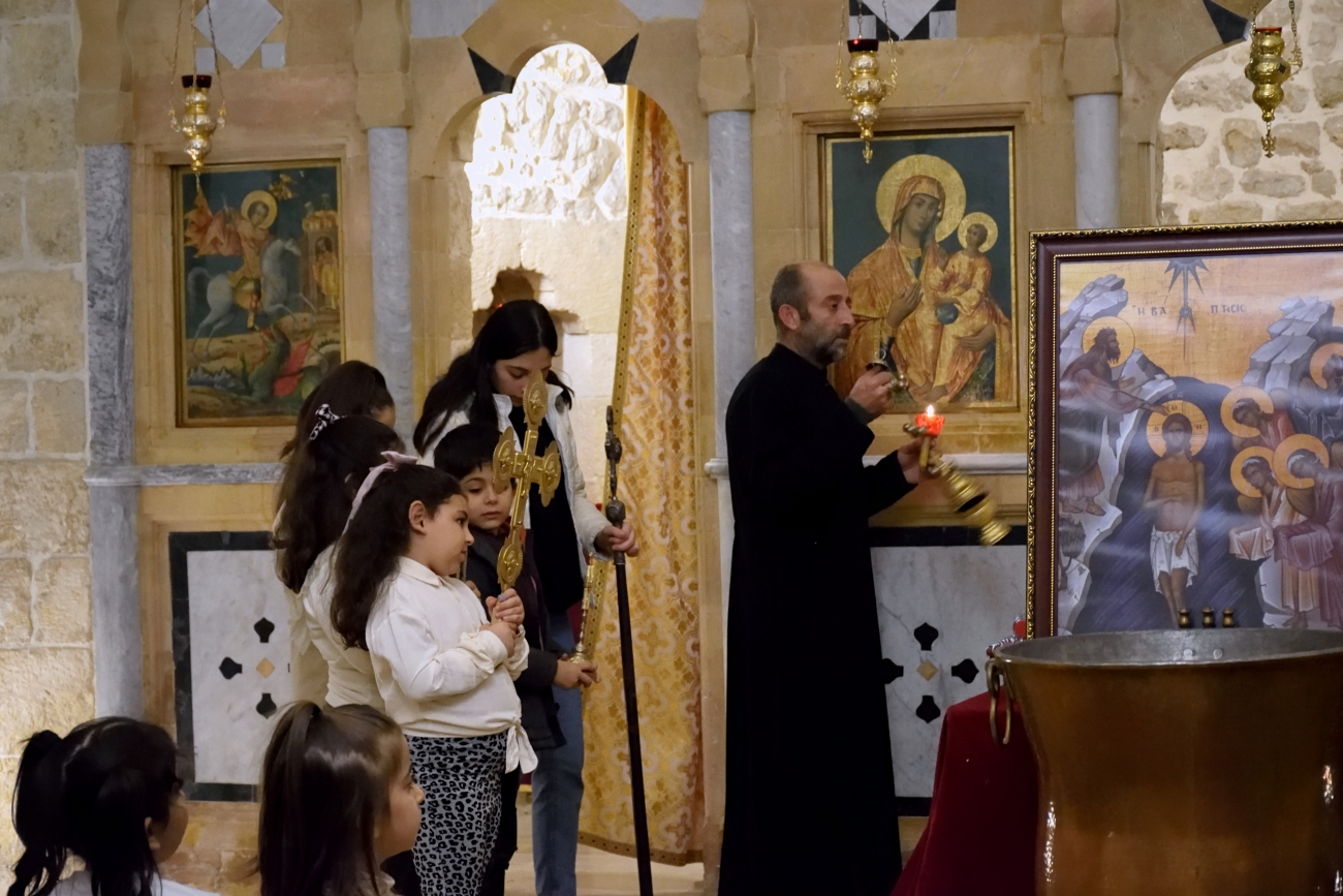 Wielkiej wejście na Liturgii Teofanii, 5/6 stycznia 2023, As-Surijje