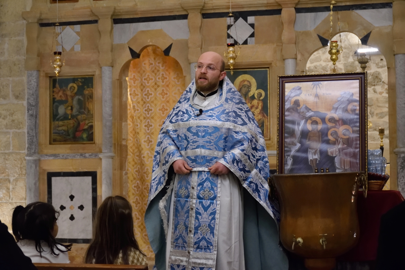 Homily at the Epiphany feast, st. George parish in As-Suriyye 2023