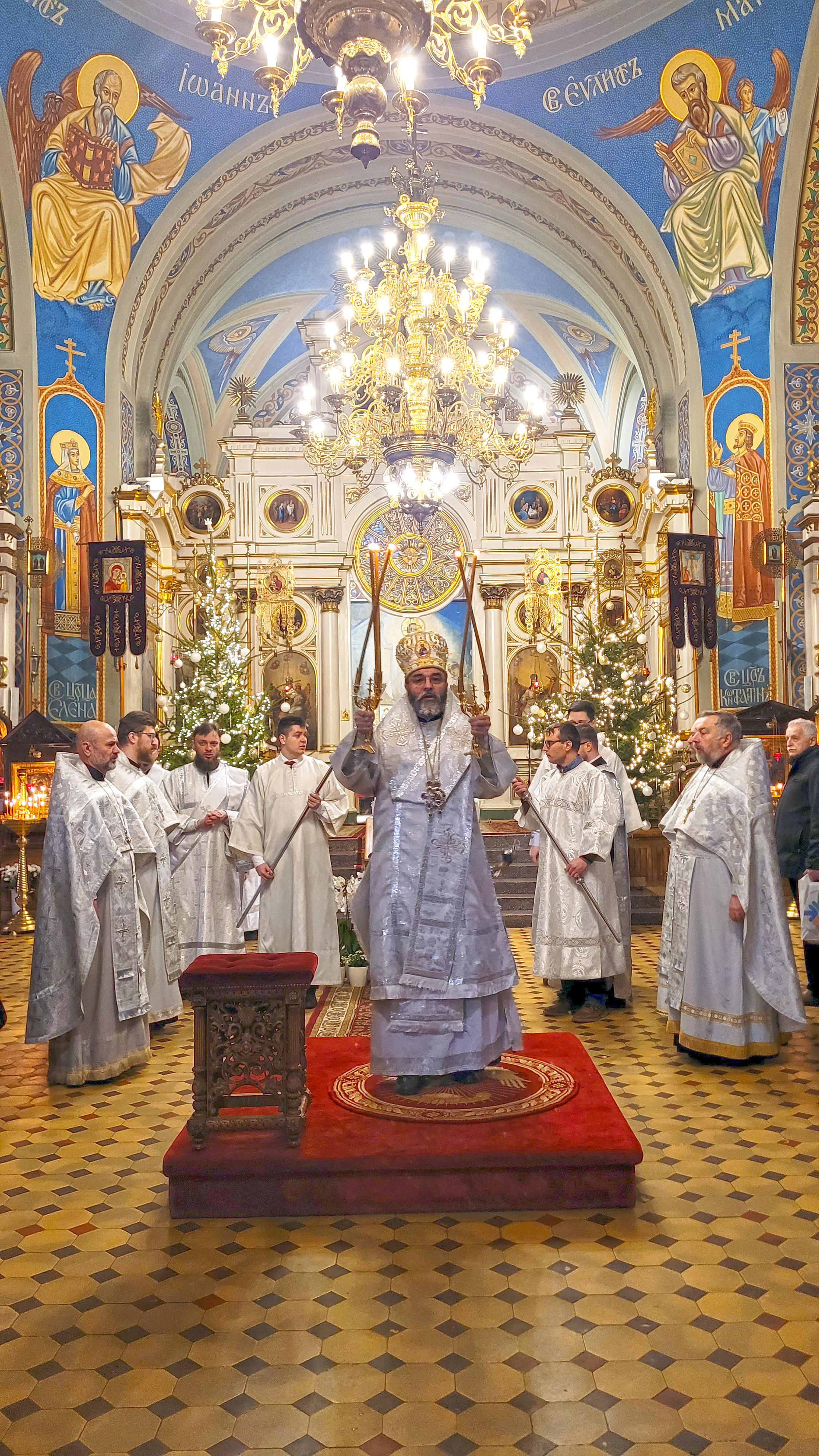 The eve of Baptism of Christ feast in St. Nicholas Cathedral in Białystok